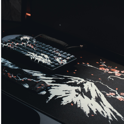 Nyfter Nyfpad XXL Mousepad Gaming Con Bordi Cuciti – Samurai, Impermeabile, Anti-onda, Per E-sports - 3