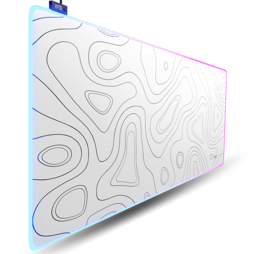 RGB Nyfpad Topography Premium Gaming Mousepad