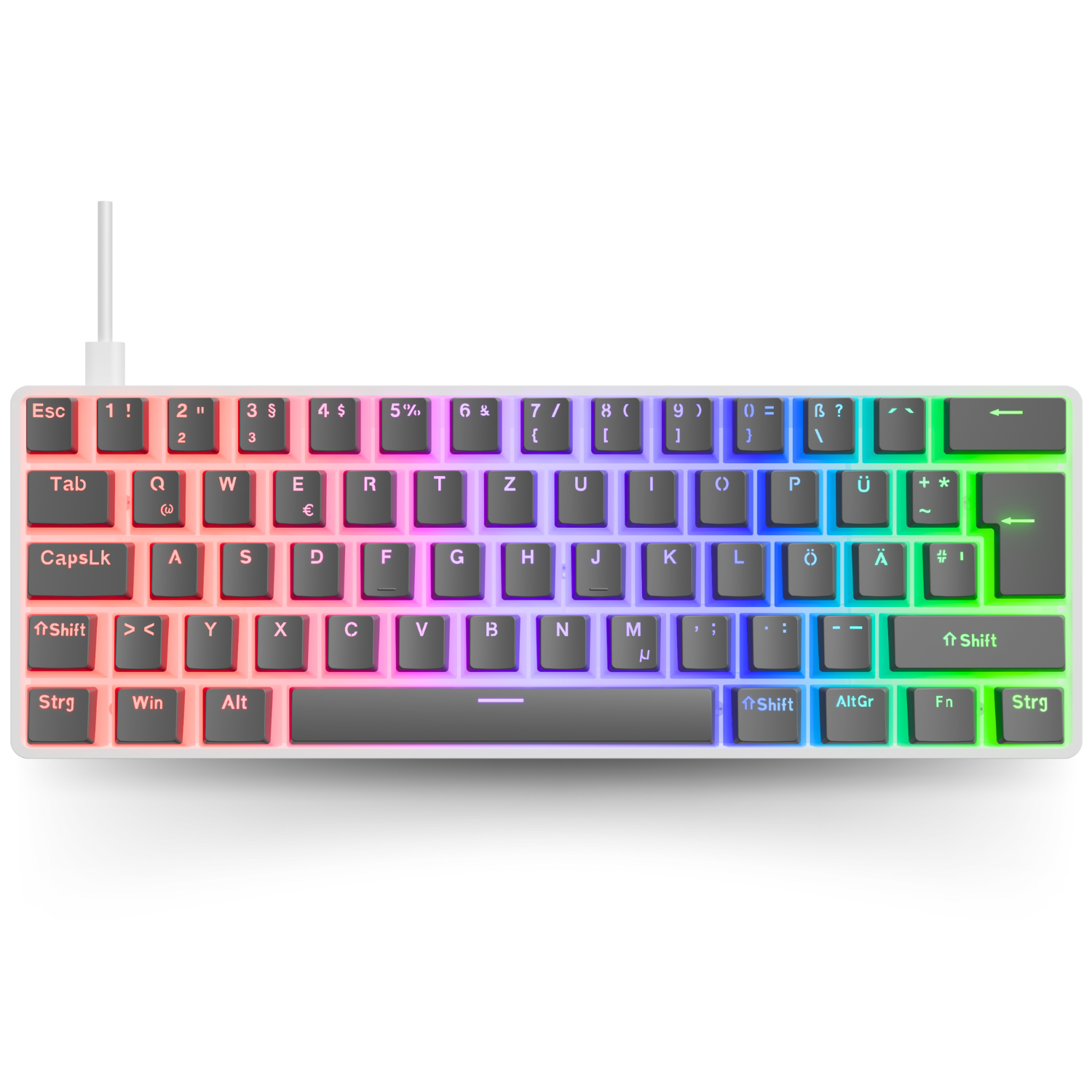 Nyfboard gen2 60% with PBT Pudding Keycaps