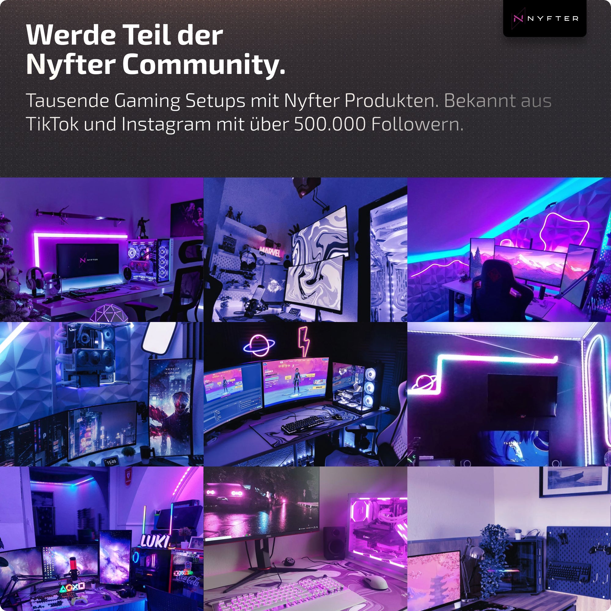 Nyfter Nyf® Glas Mousepad Duality