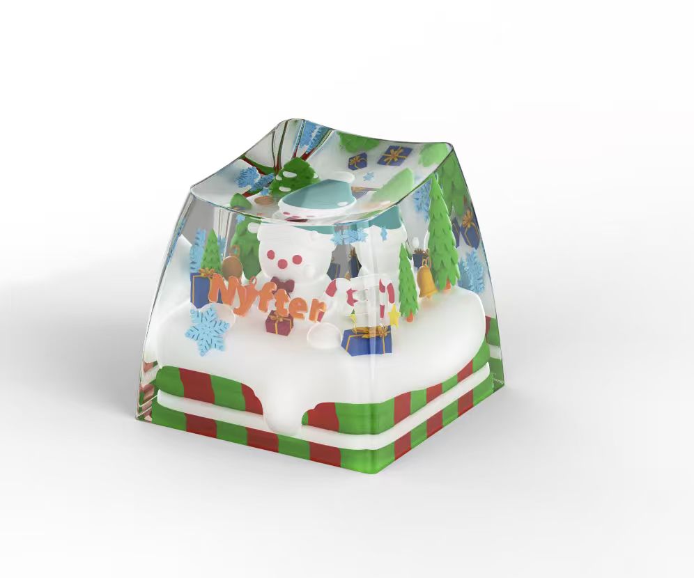 Touche en résine 3D - Édition Noël
