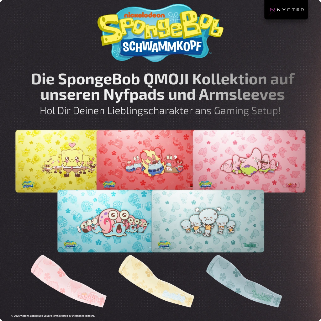 Nyfpad 3XL Premium Gaming Mousepad - "Spongebob QMOJI"