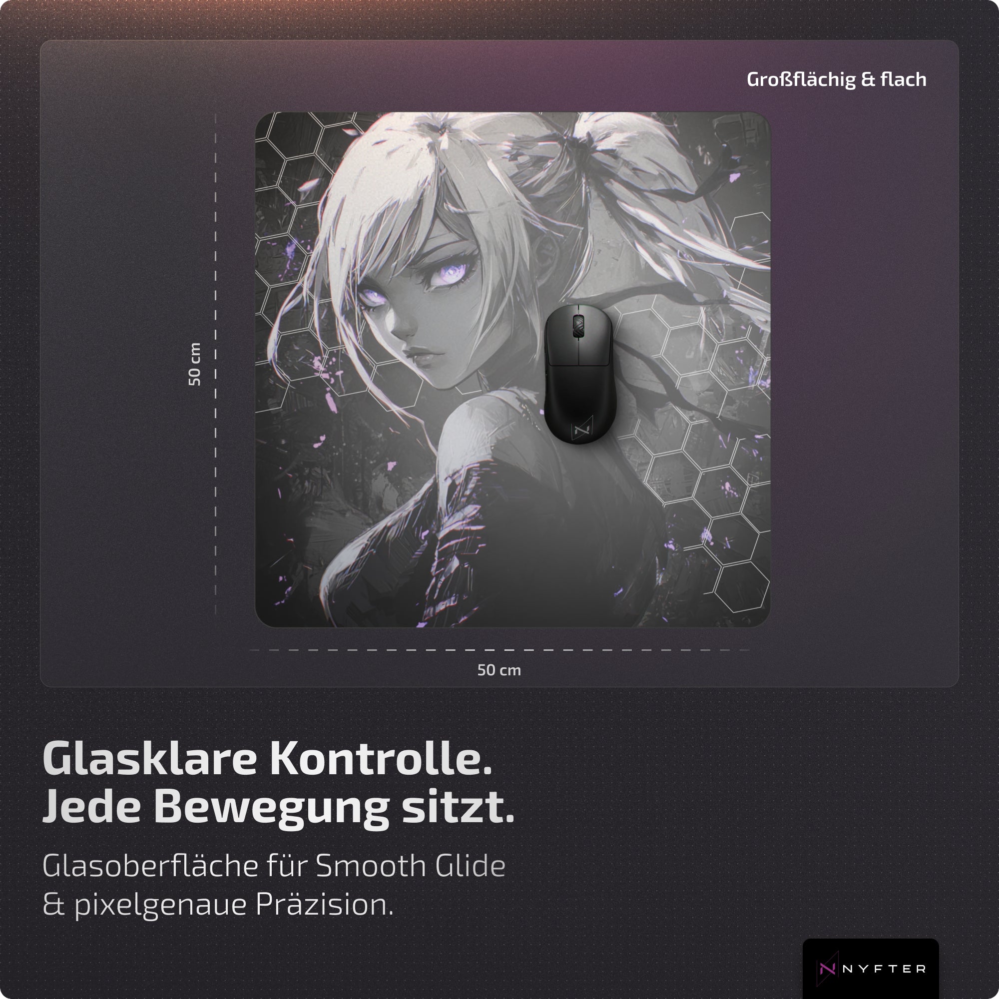 Nyfter Nyf® Glass Mousepad