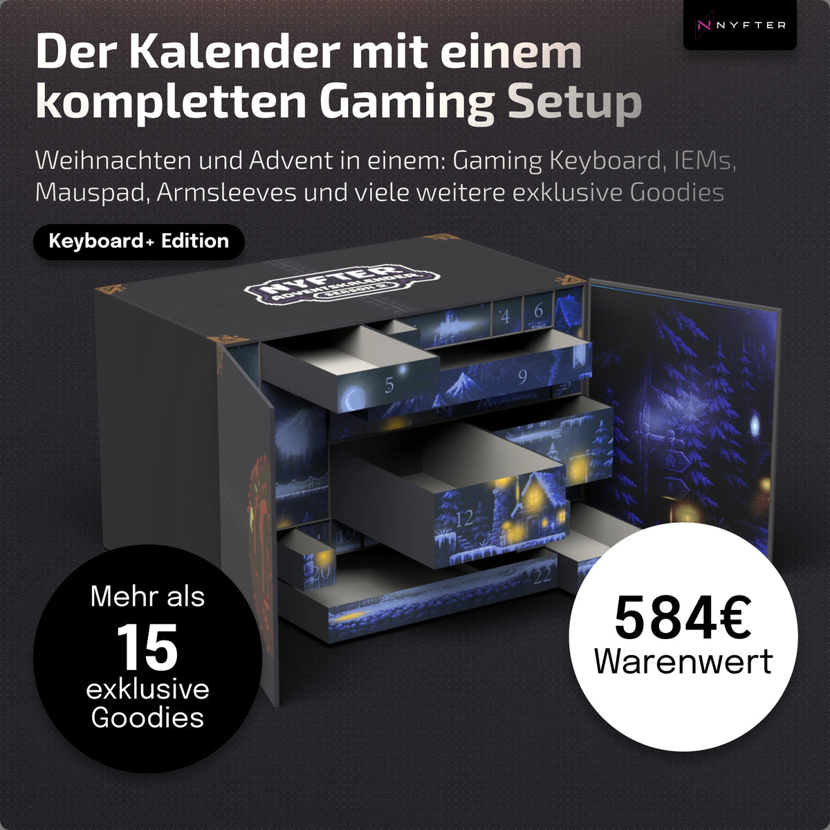 Premium Adventskalender 2026 "Keyboard+"