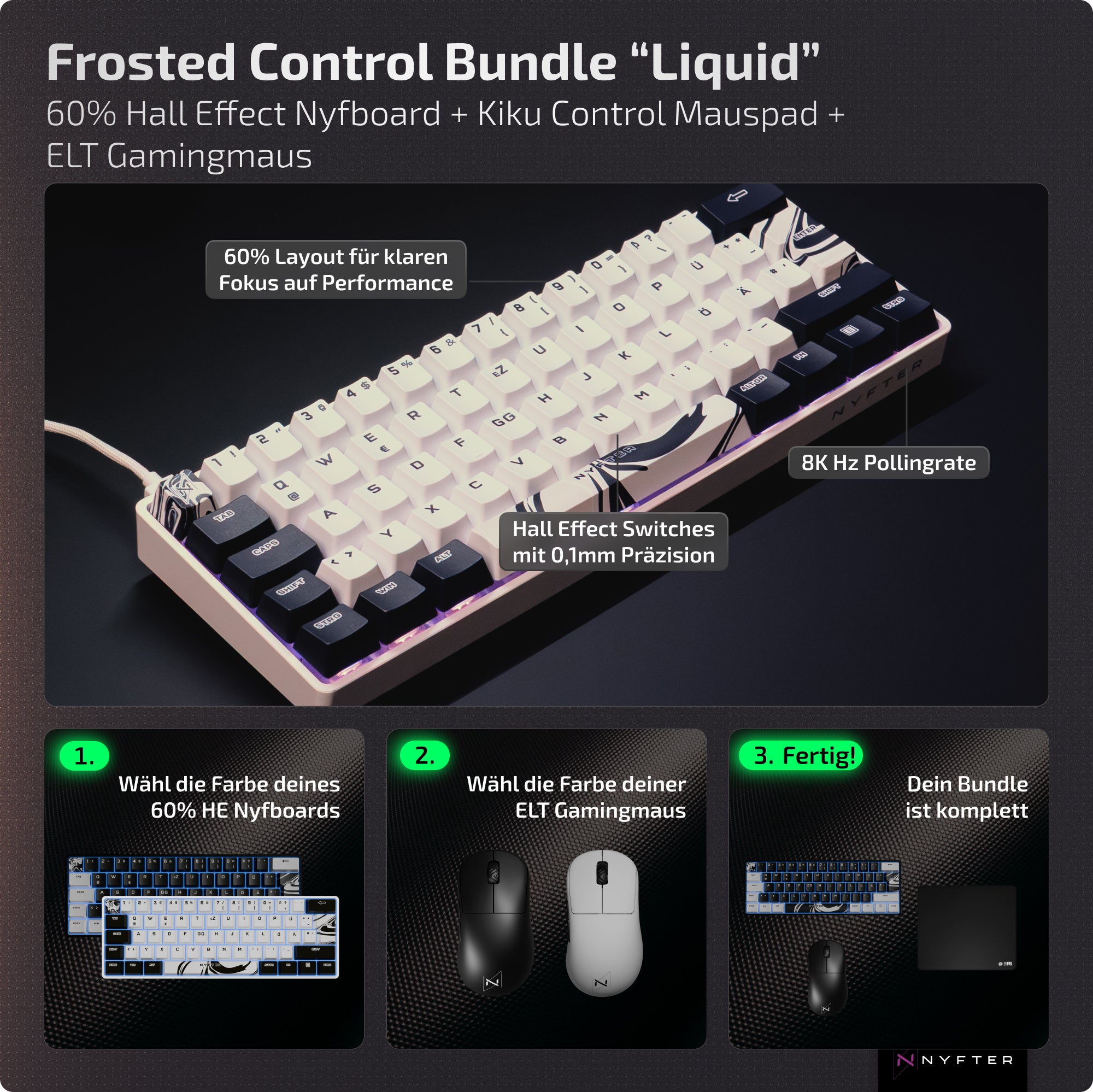 Frosted Control Bundle "Kiku Pad & HE"