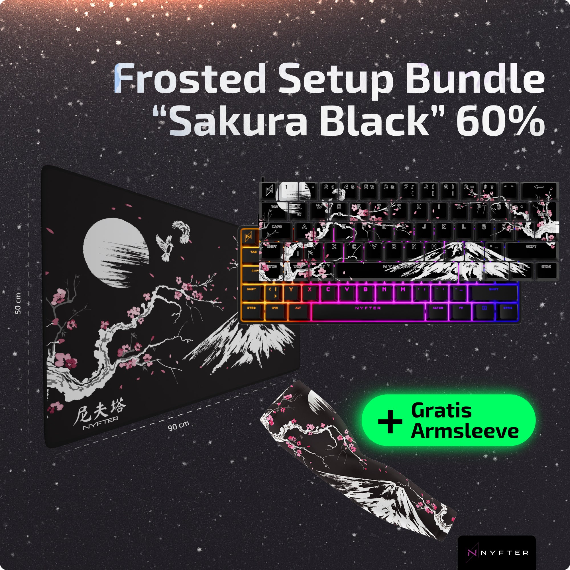 Frosted Setup Bundle 60% “Sakura Black”