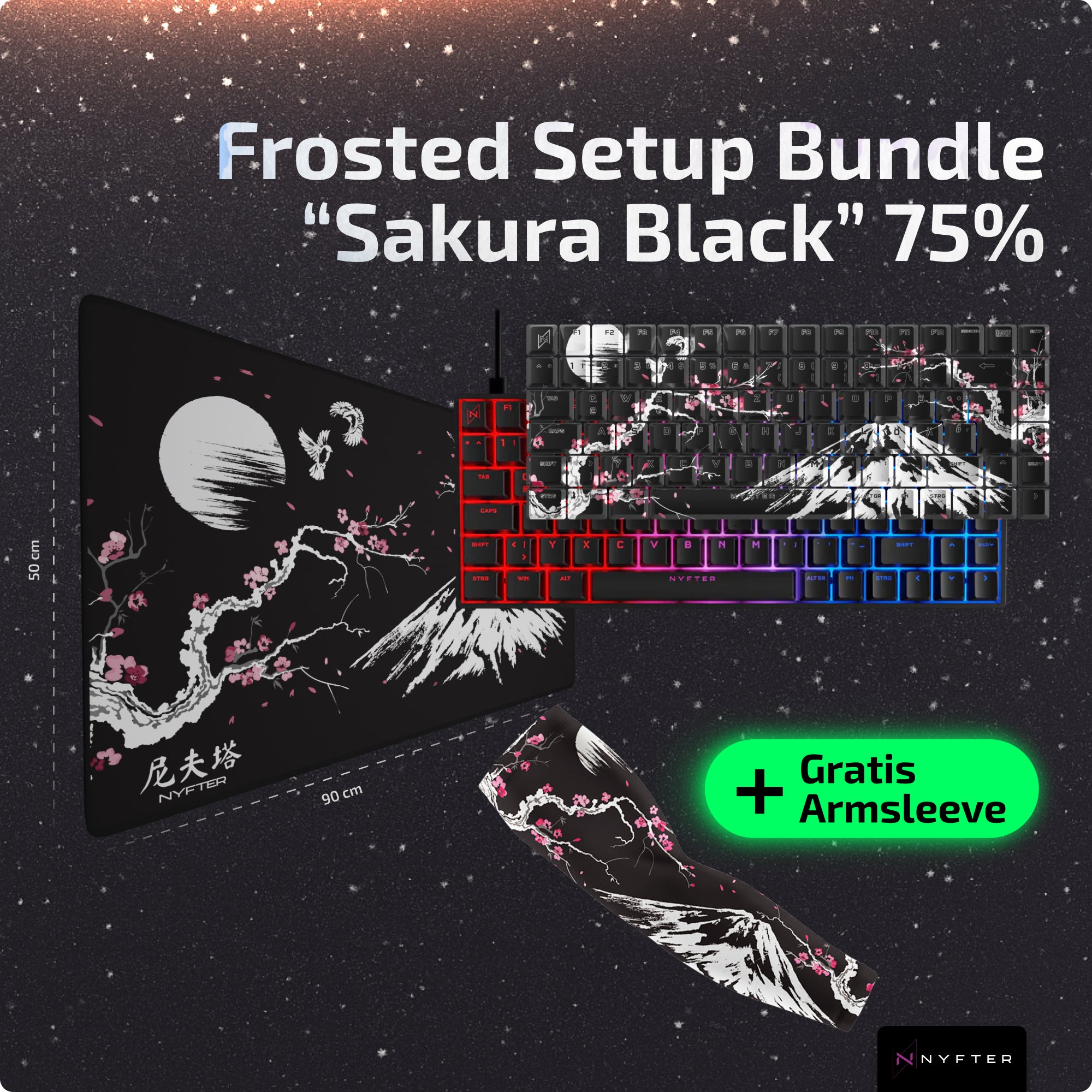 Frosted Setup Bundle 75% “Sakura Black”