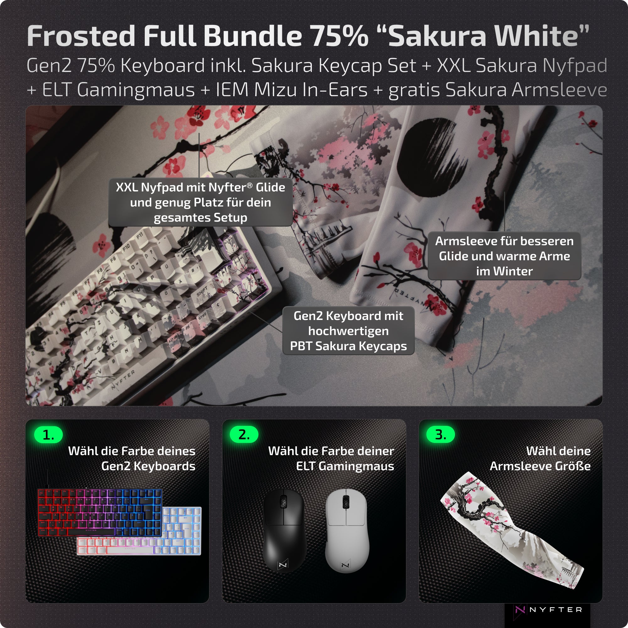 Frosted Full Bundle 75% "Sakura White"