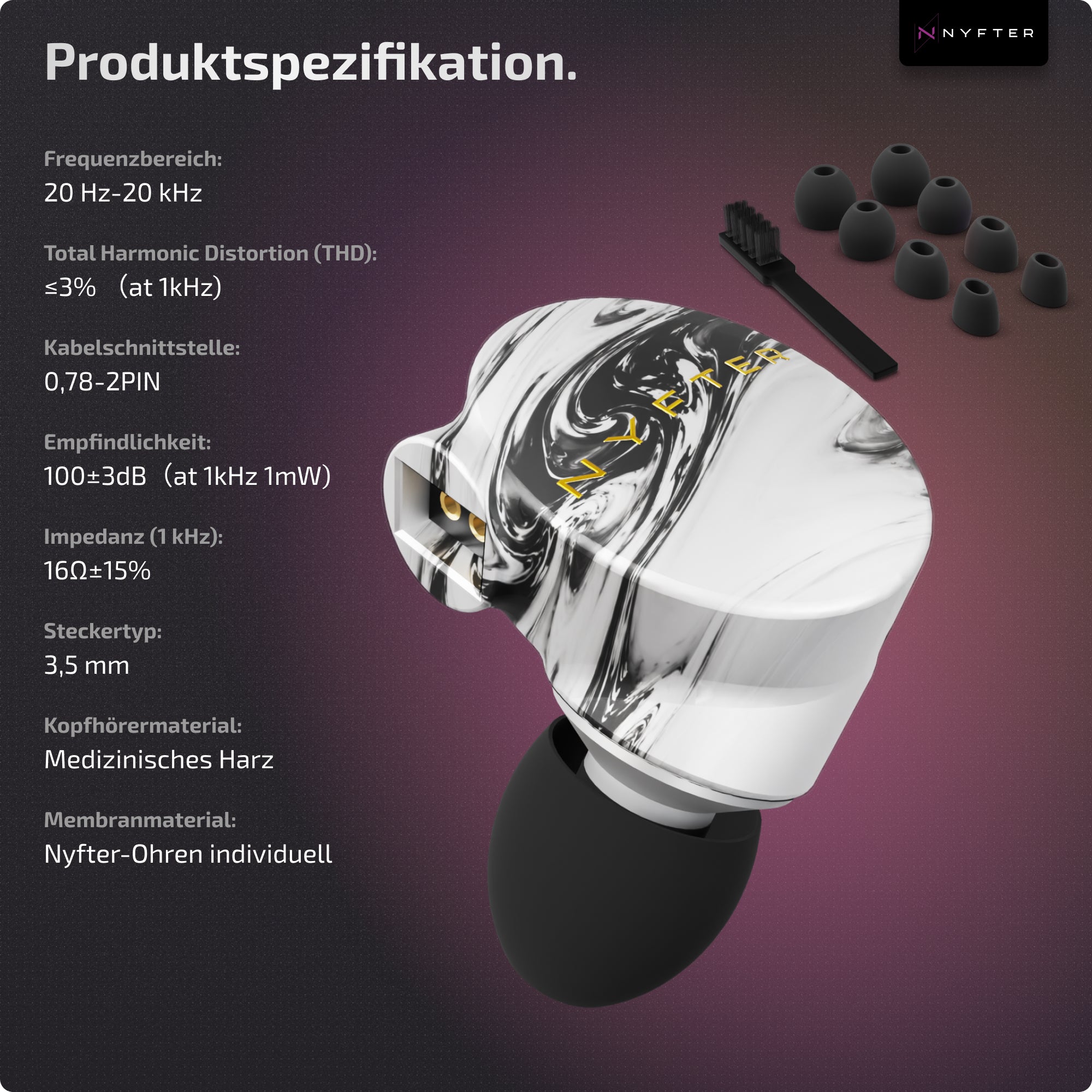 Nyfter IEM Mizu V2 - White Version