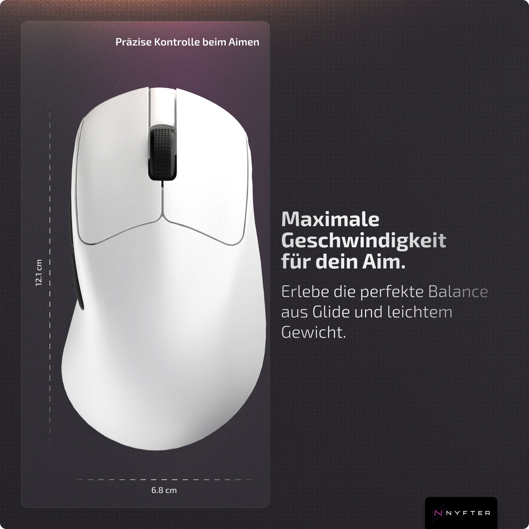 Nyfter® Nyf25 Wireless Ergonomic Gaming Mouse