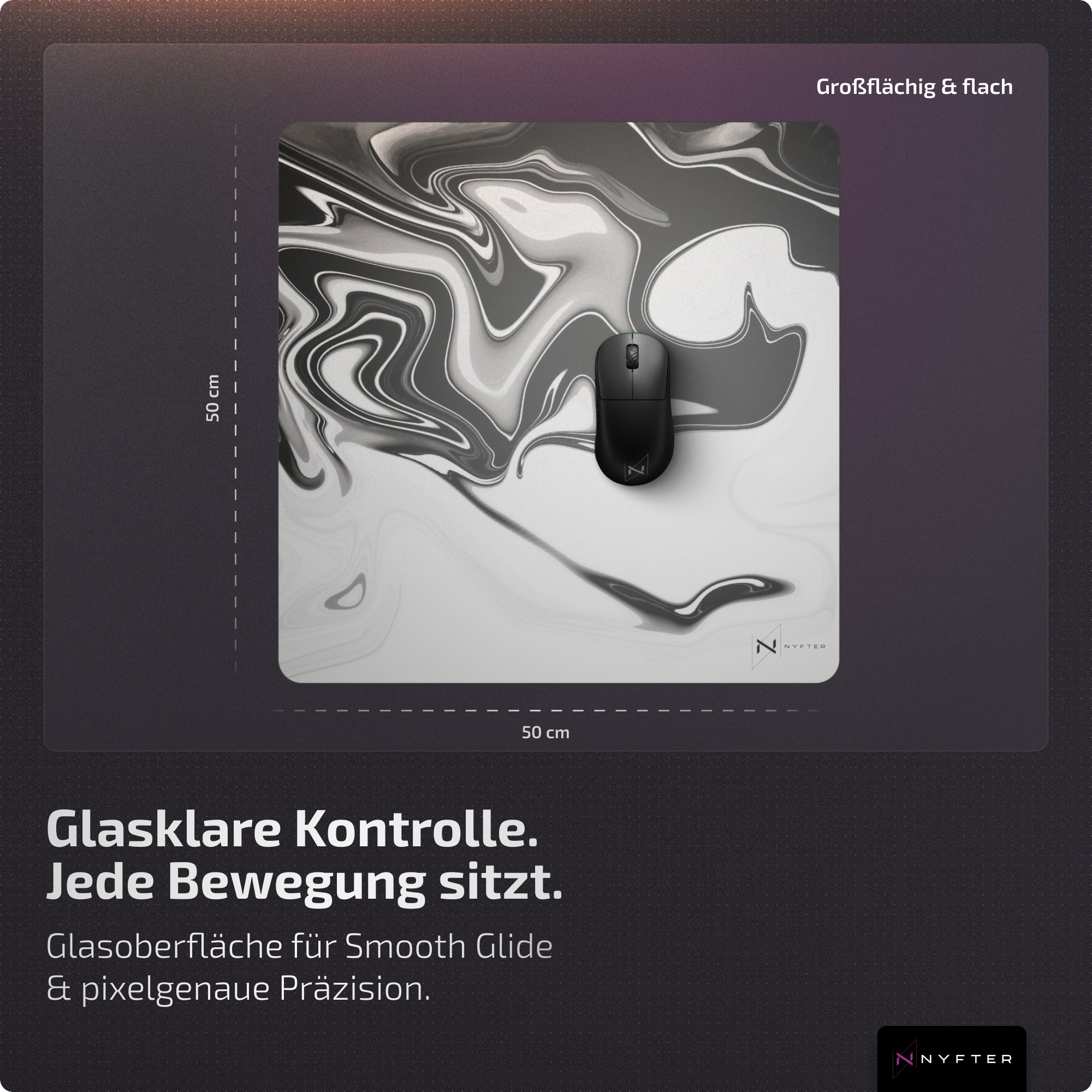 Nyfter Nyf® Glass Mousepad