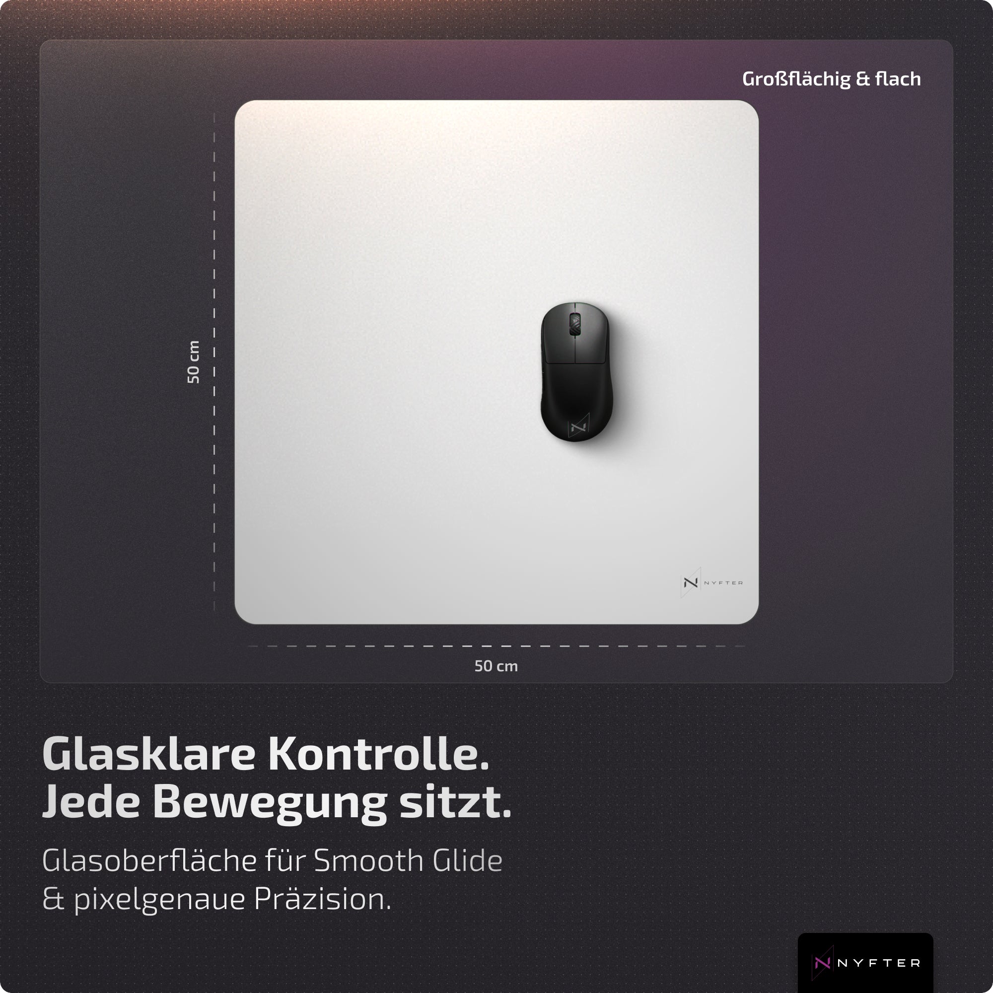 Nyfter Nyf® Glas Mousepad