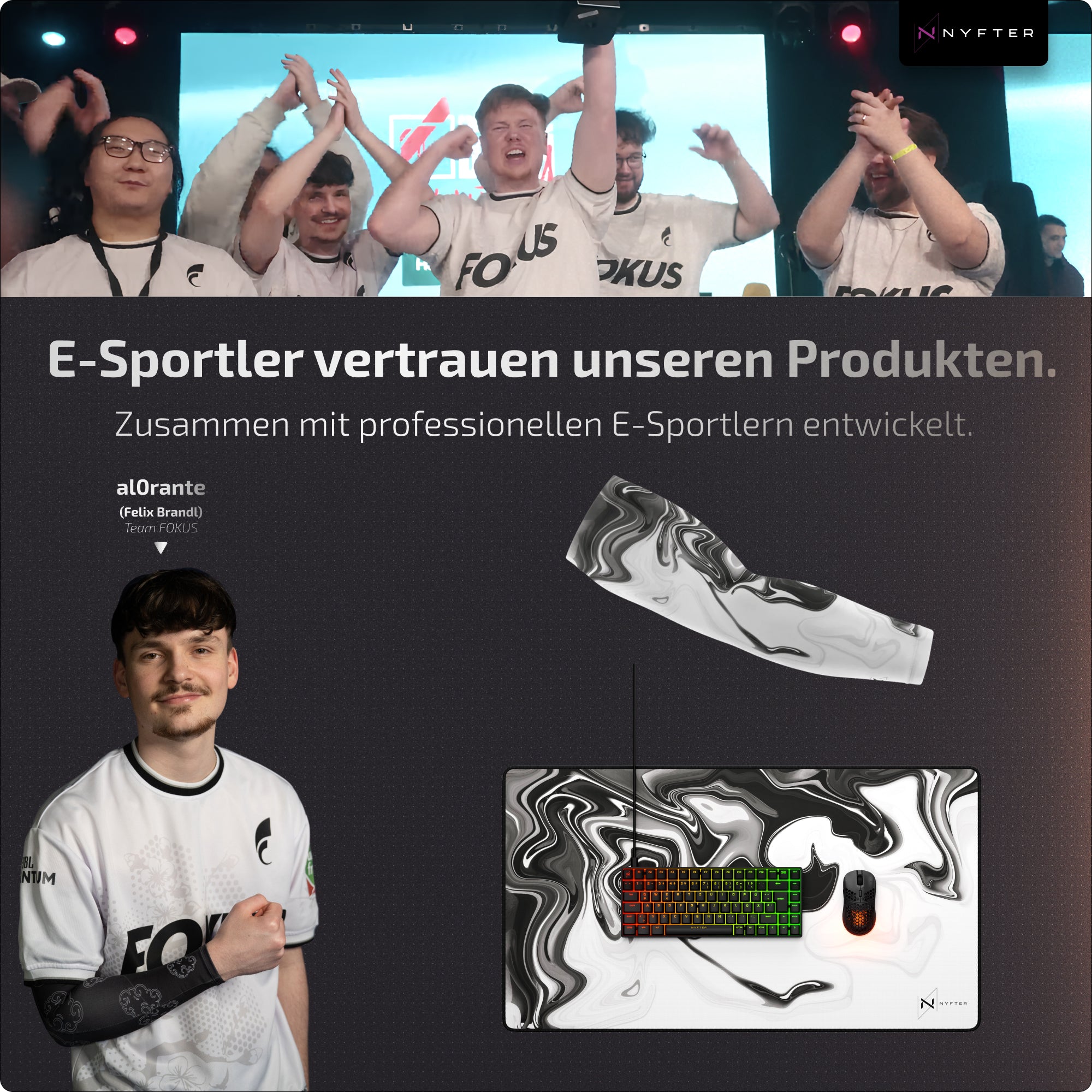 Nyfter Nyf® Glass Mousepad