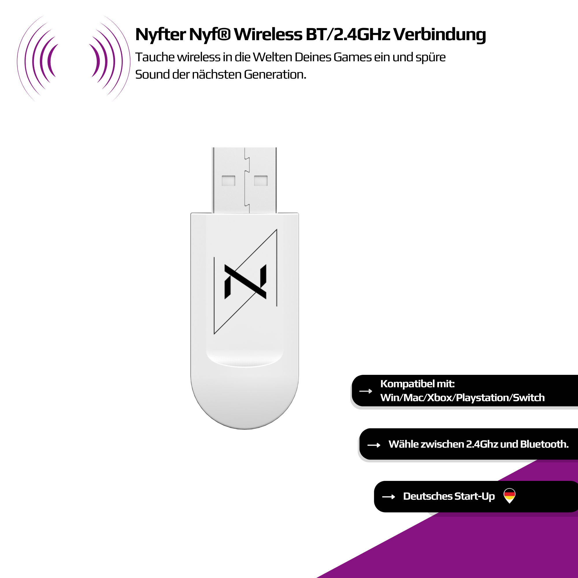 Nyfter® Nyf® H1 Pro Wireless Gaming Headset