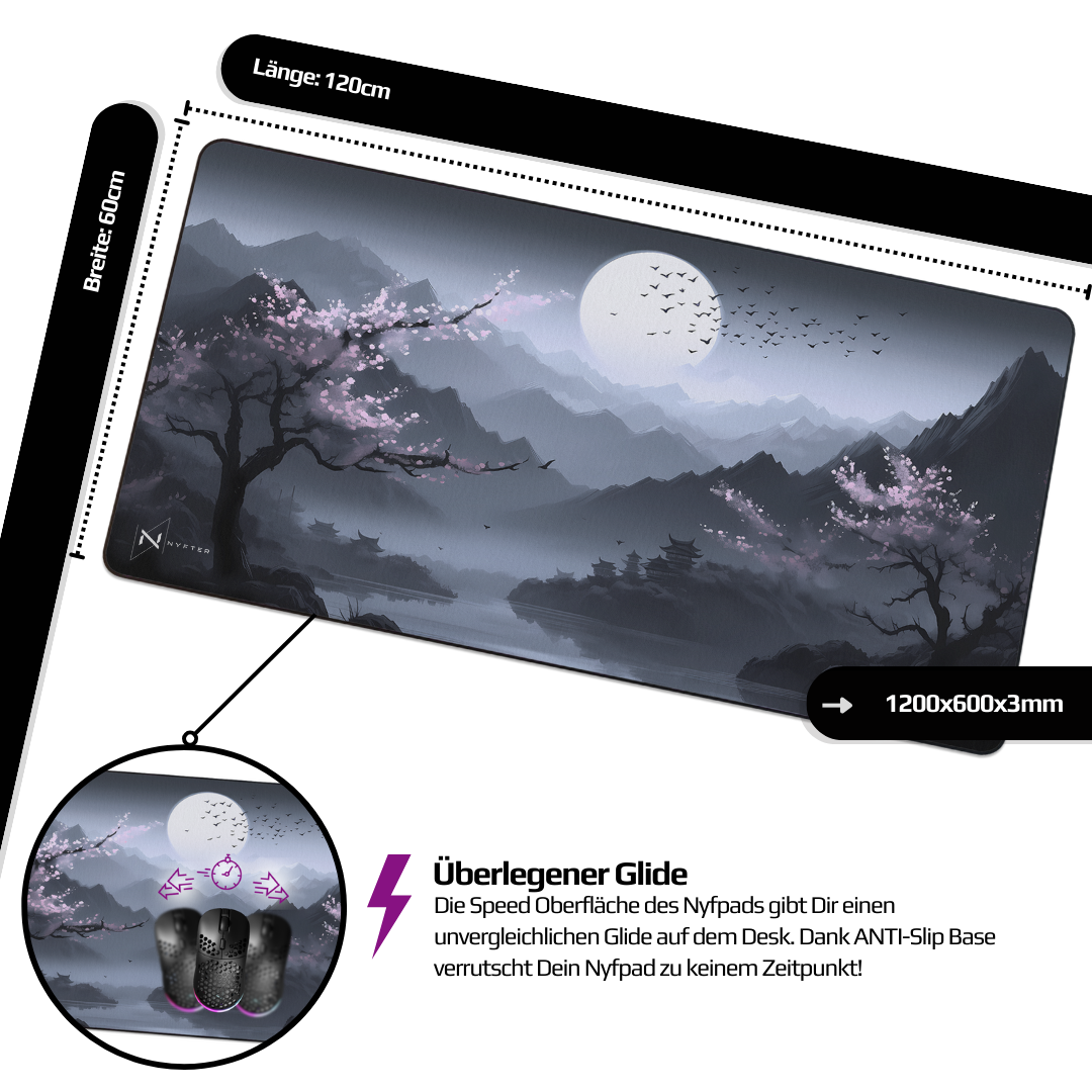 Nyfpad 3XL Sakura v3 Premium Gaming Mousepad