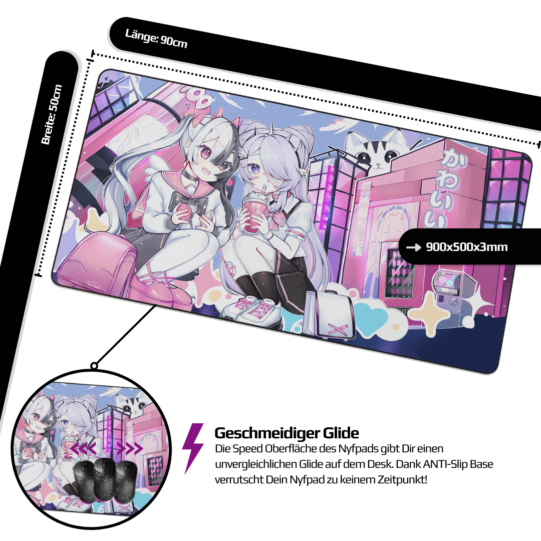 Nyfpad XXL "TacToki DoKomi" Premium Gaming Mousepad