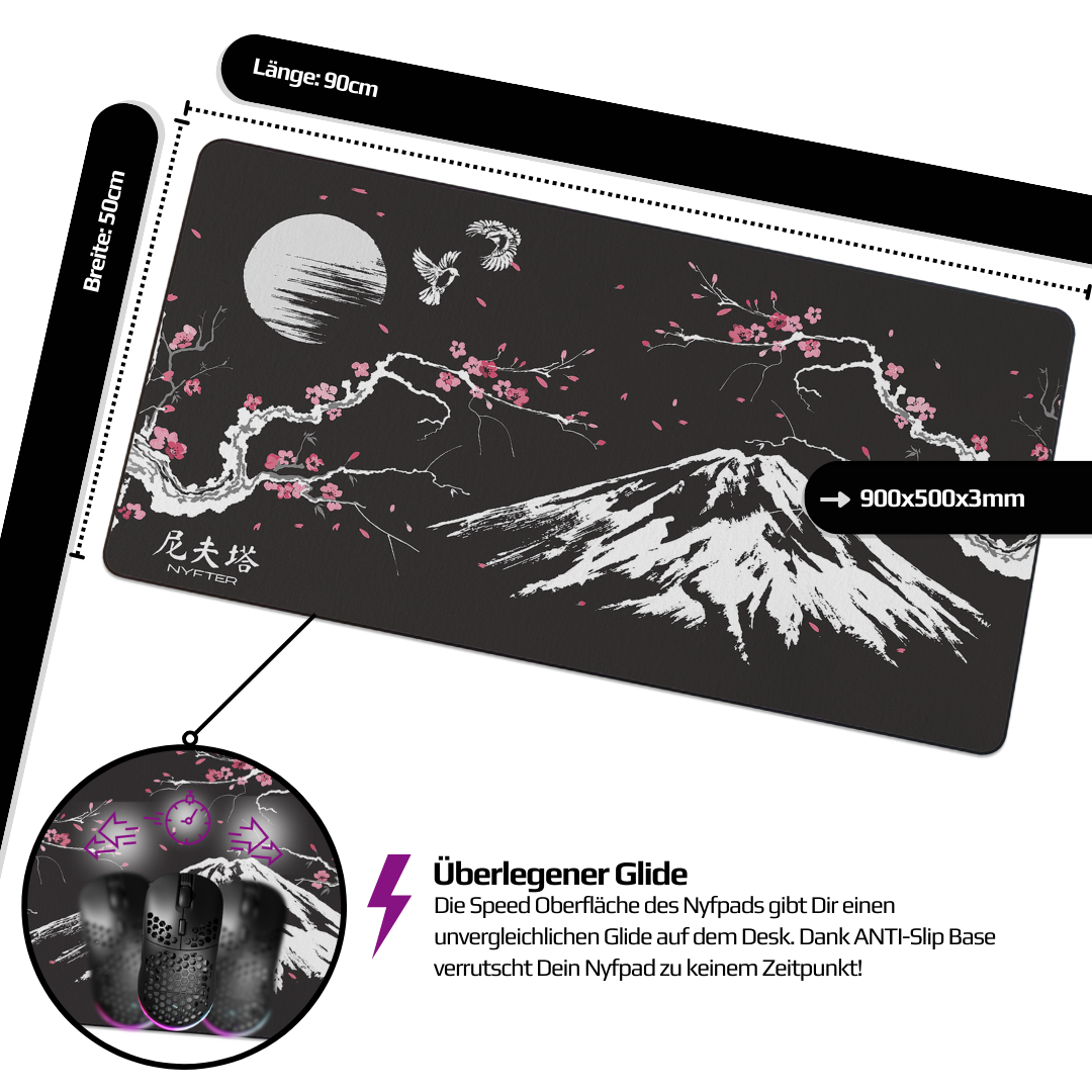 Nyfpad XXL Sakura Premium Gaming Mouse Pad
