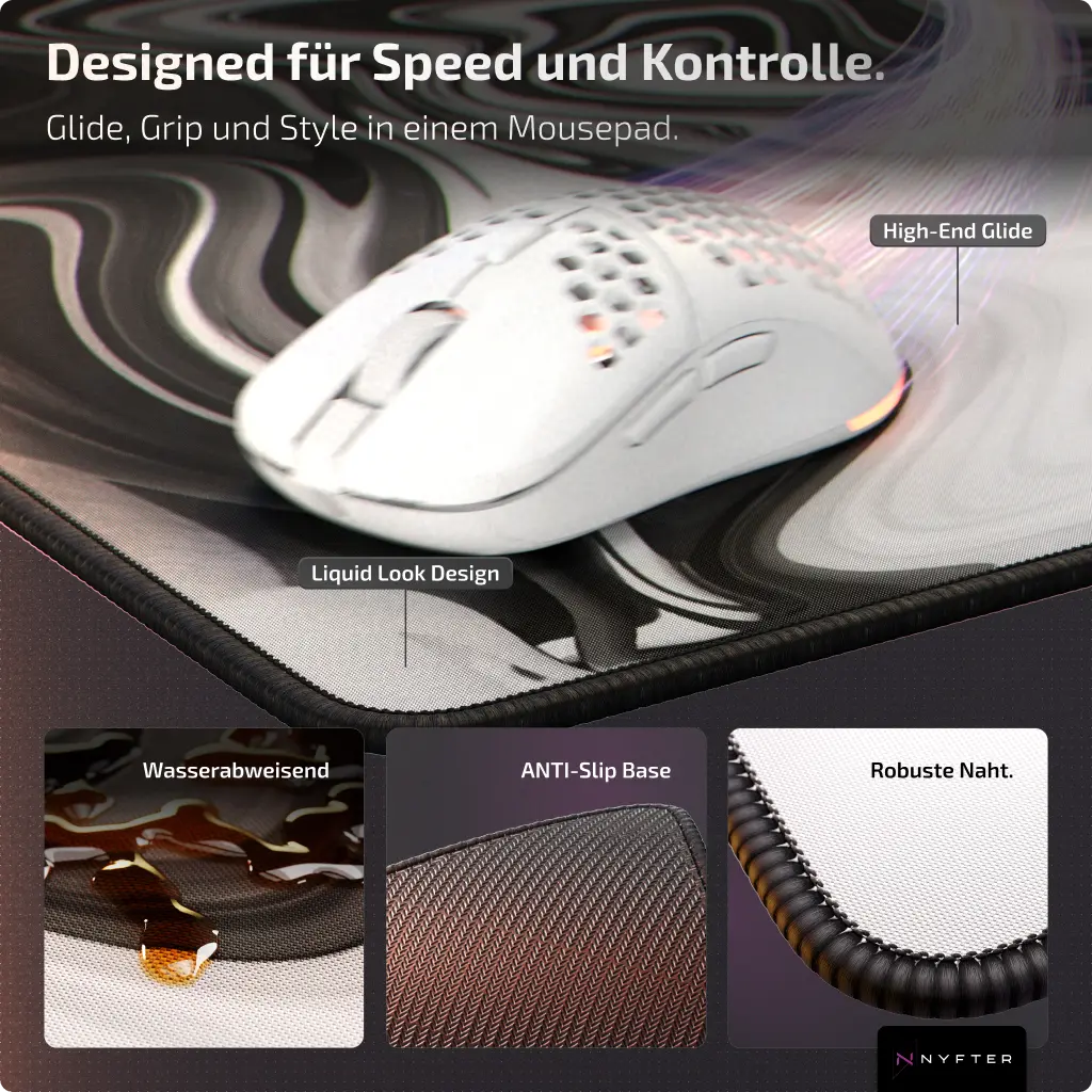 Tapis de souris de jeu premium Nyfpad XXL « Natsu » de TacToki