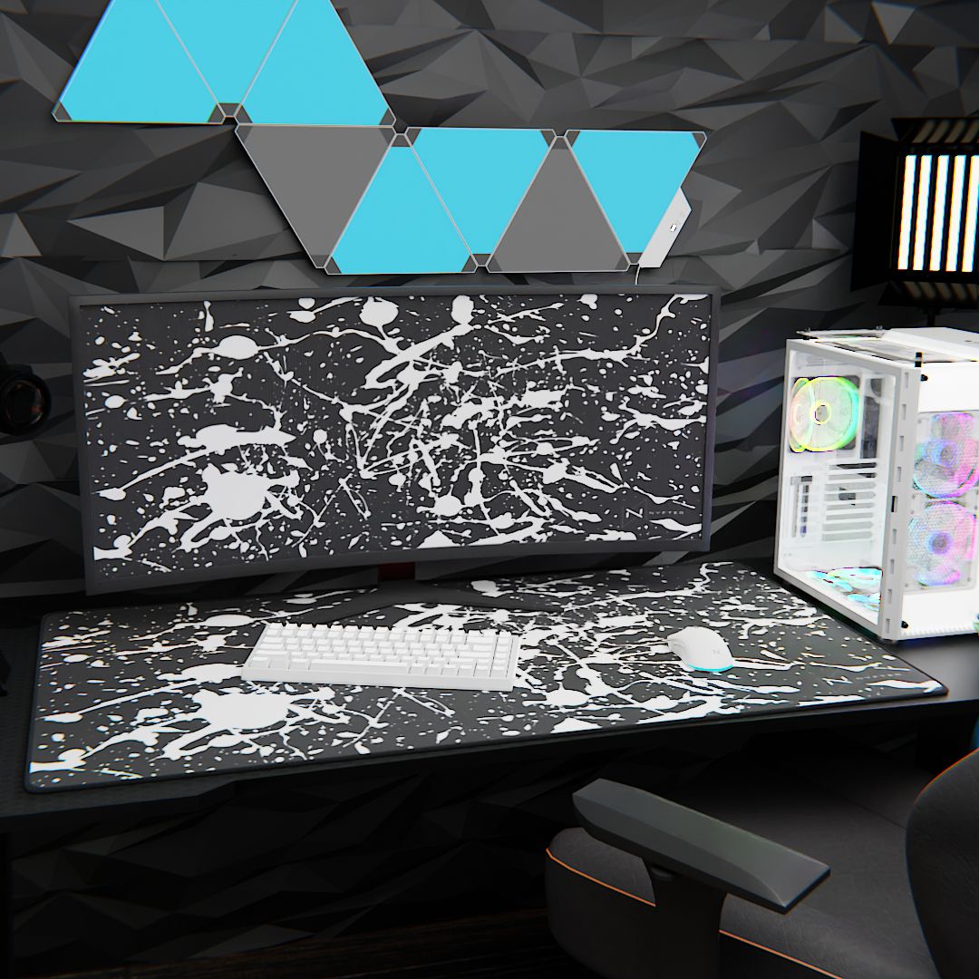 Tapis de souris de jeu Nyfpad XXL Splatter