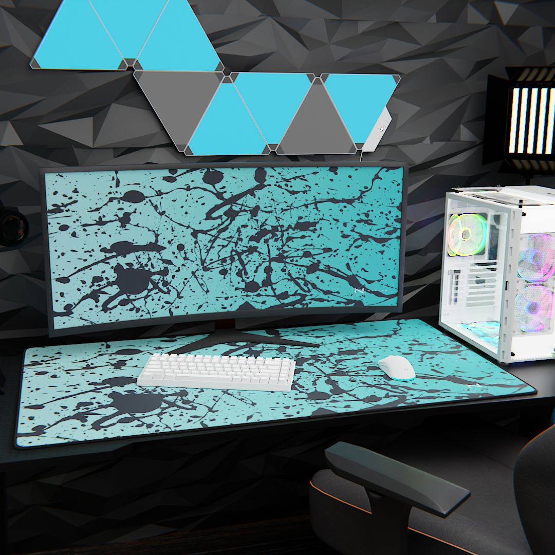 Tapis de souris de jeu Nyfpad XXL Splatter