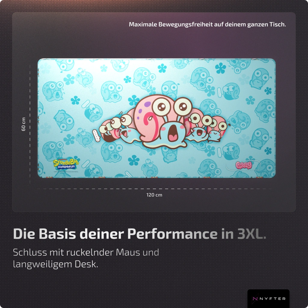 Nyfpad 3XL Premium Gaming Mousepad - "Gary QMOJI"