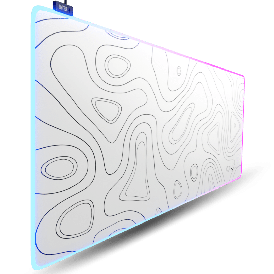 Tapis de souris de jeu haut de gamme RGB Nyfpad Topography