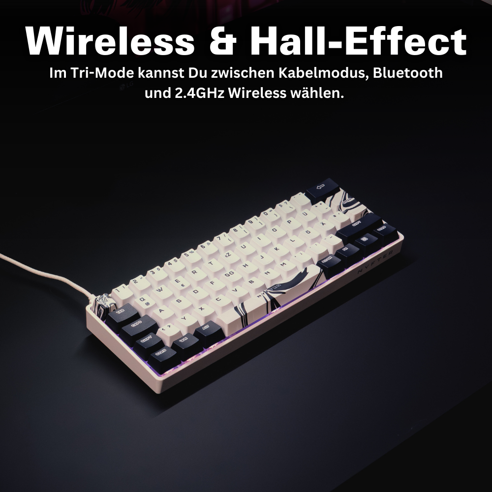 Nyfter® Hall Effect Tastatur Nyfboard HE 61K