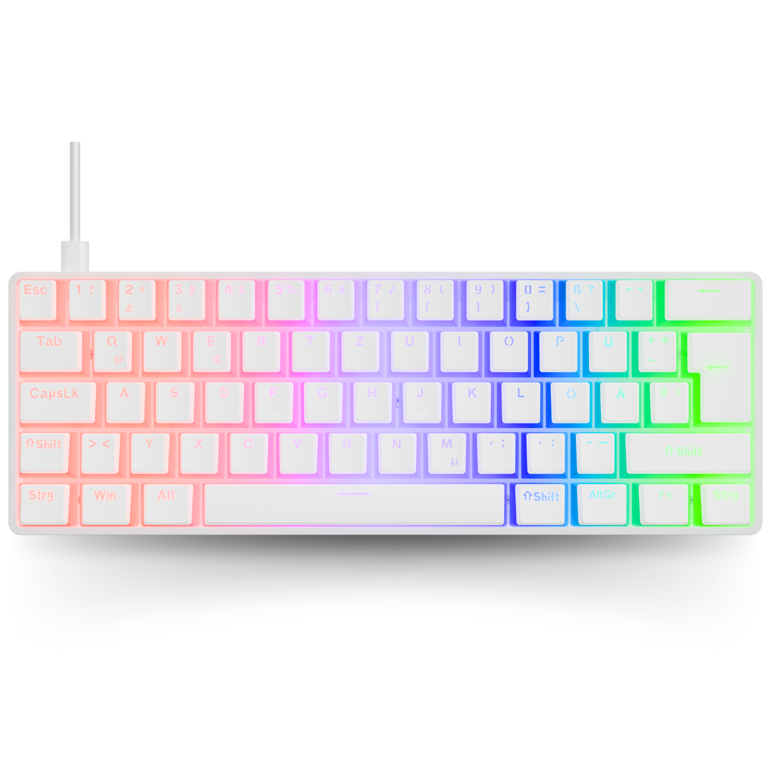 Nyfboard gen2 60% mit PBT Pudding Keycaps