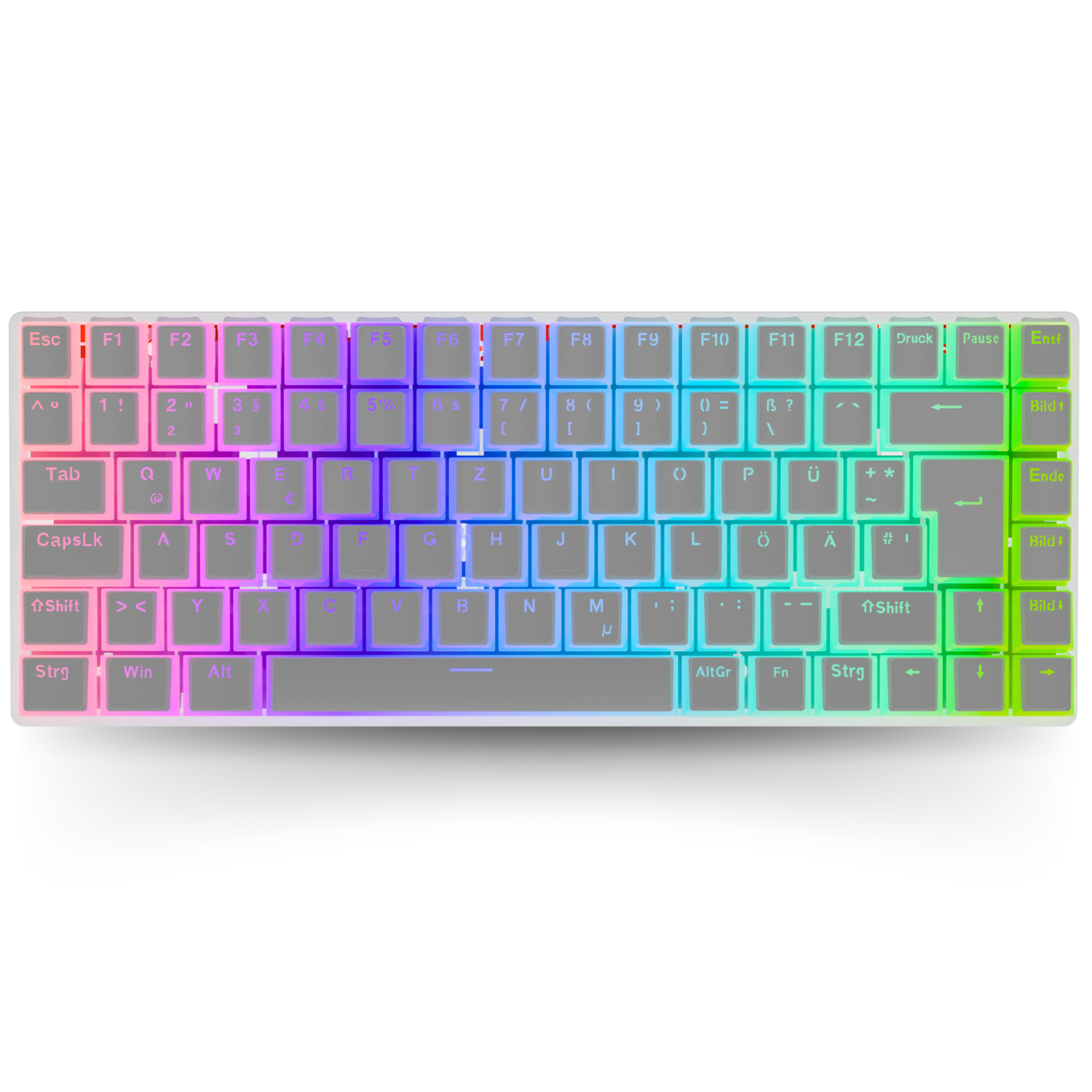 Nyfboard gen2 75% mit PBT Pudding Keycaps