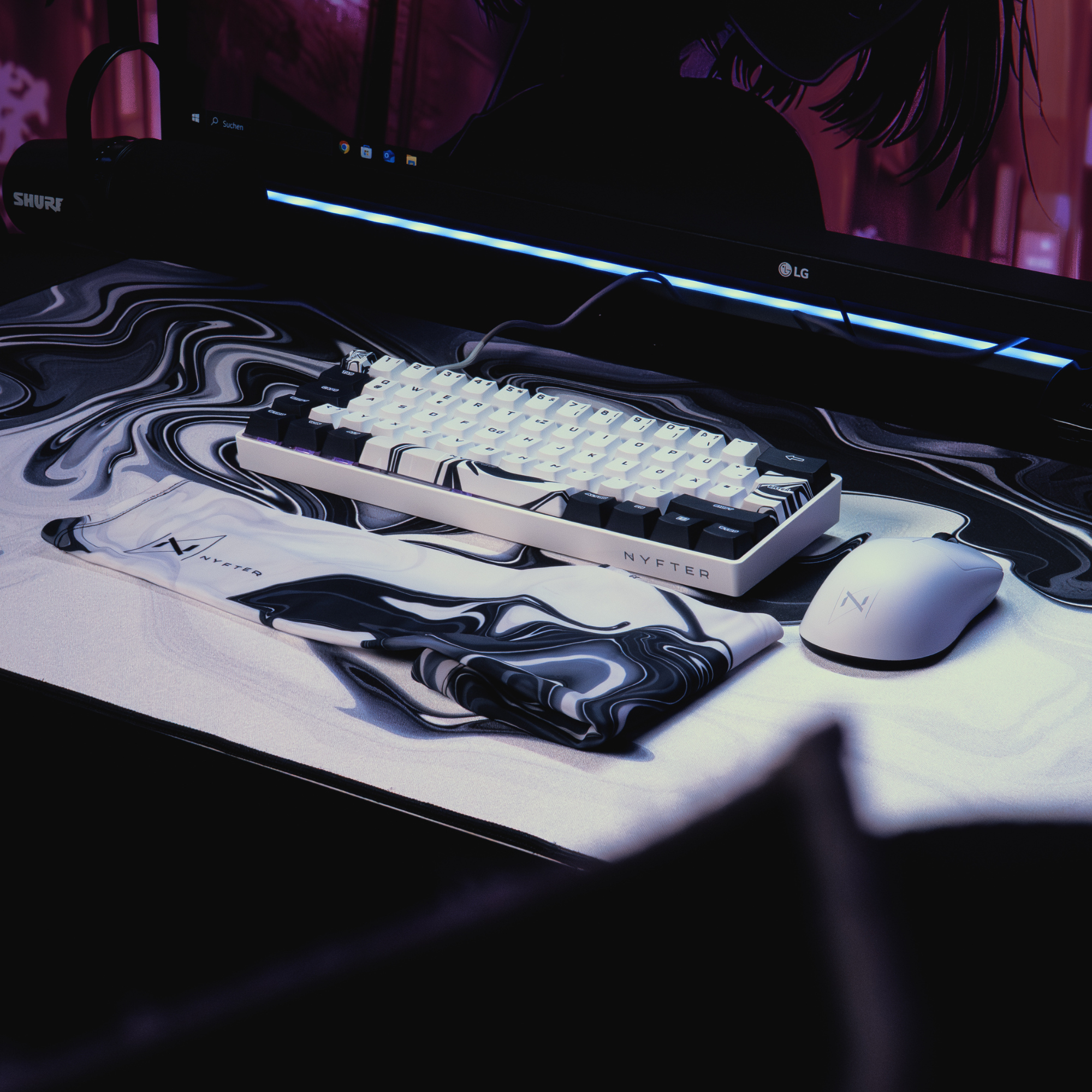 Nyfter® Hall Effect Tastatur Nyfboard HE 61K