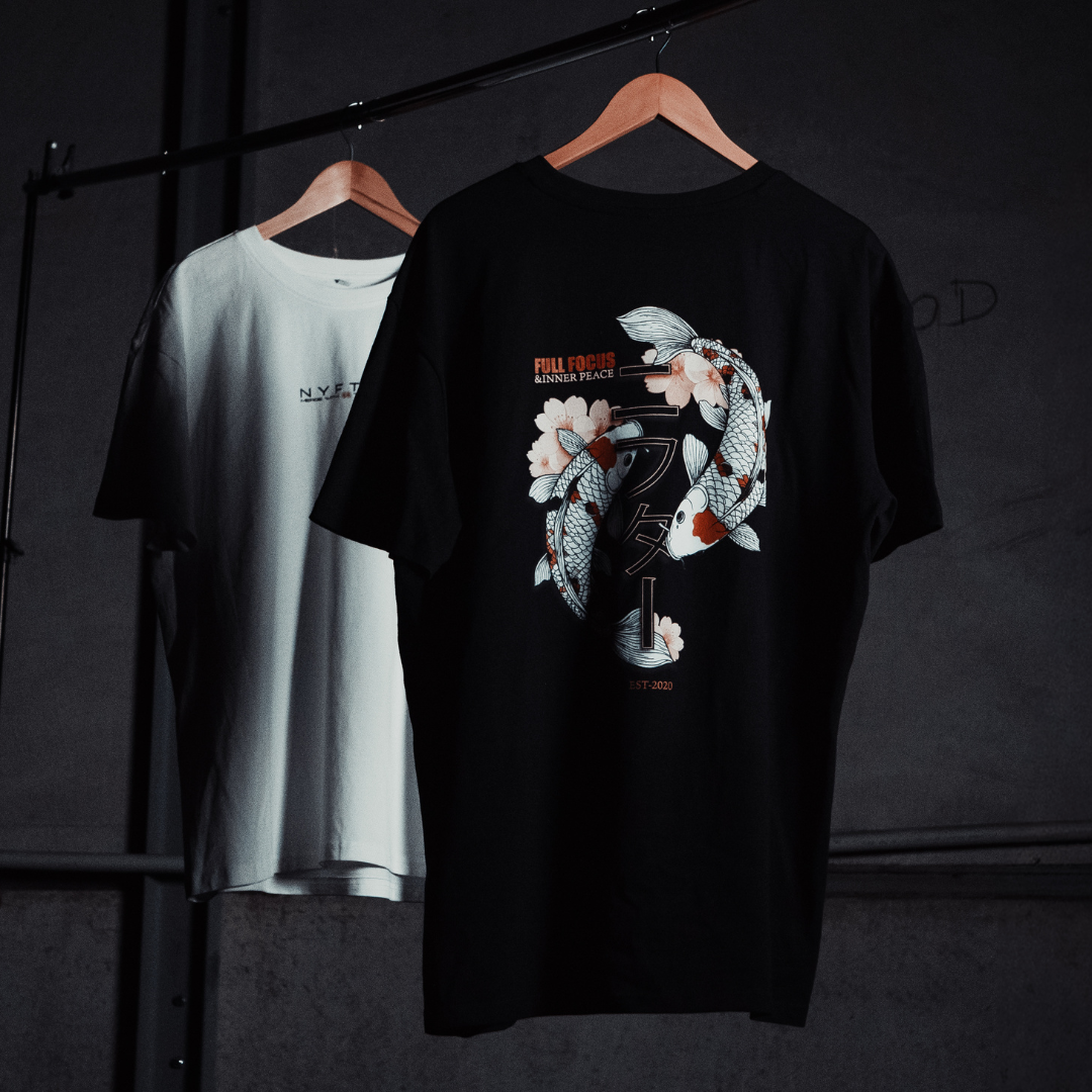Nyfter® Oversized T-Shirt "Koi Peace & Focus"