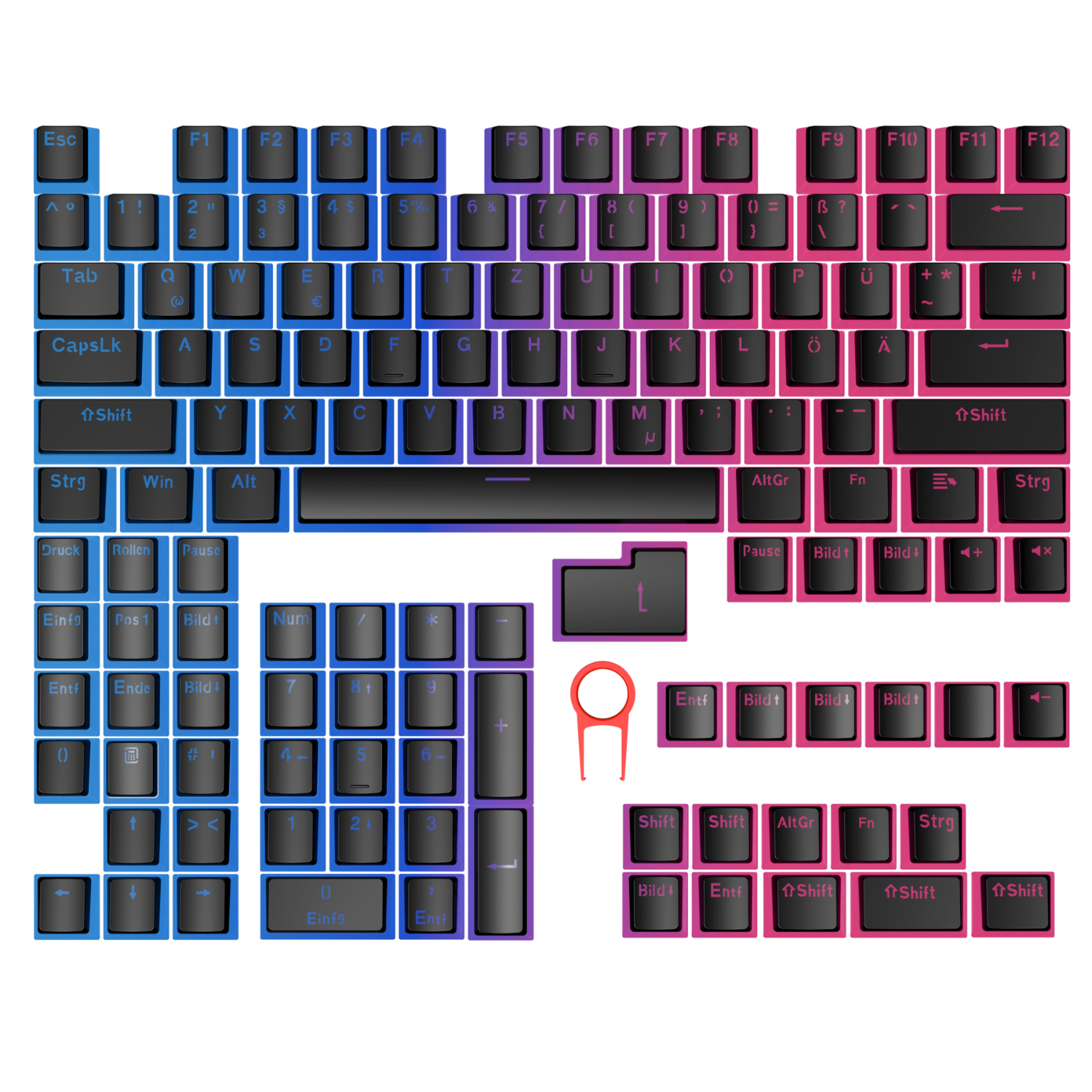 Nyfter Pudding Keycaps 60%/75%/Full Layout