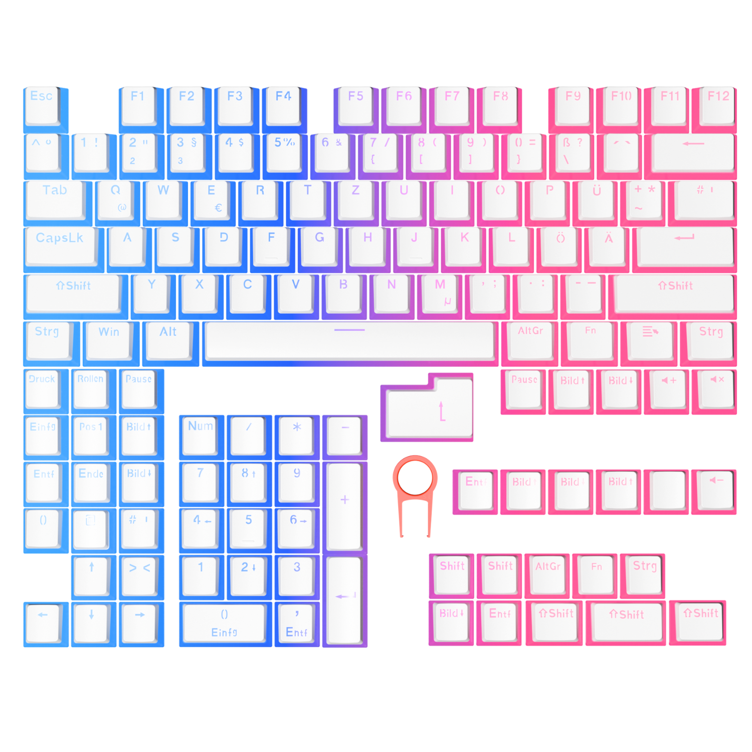 Nyfter Pudding Keycaps 60%/75%/Full Layout