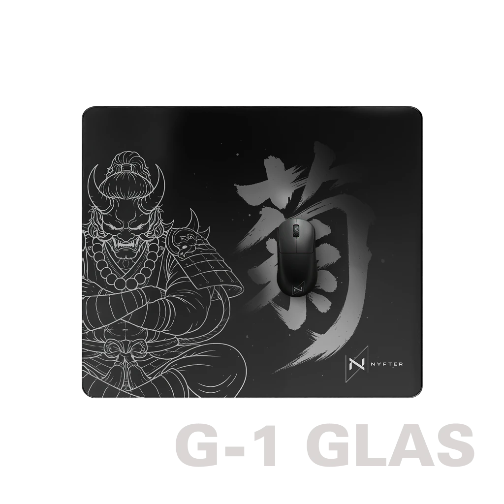 Nyfter Nyf® G1 Limited Glas Mousepad Samurai