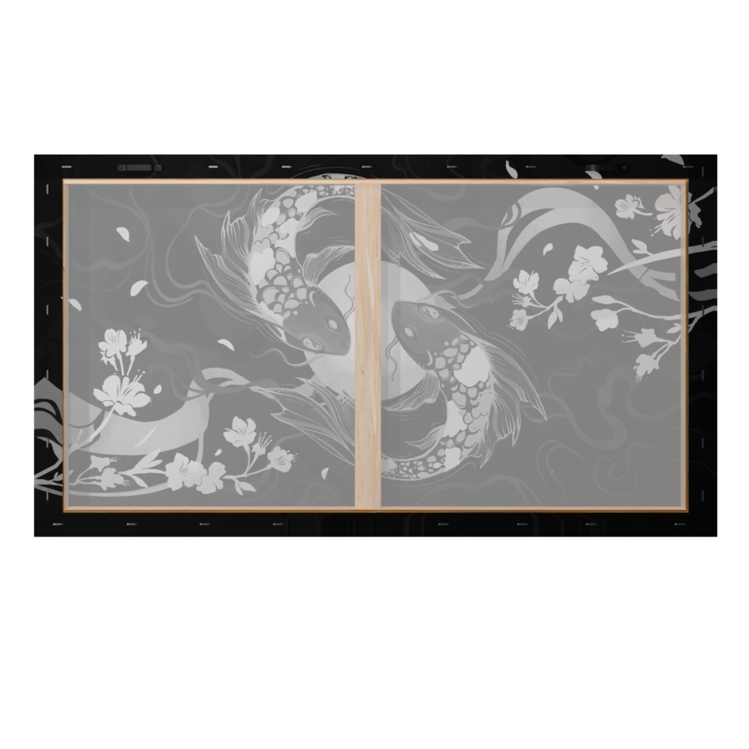 Nyfter Canvas Blossom Black - Canvas art for your gaming setup