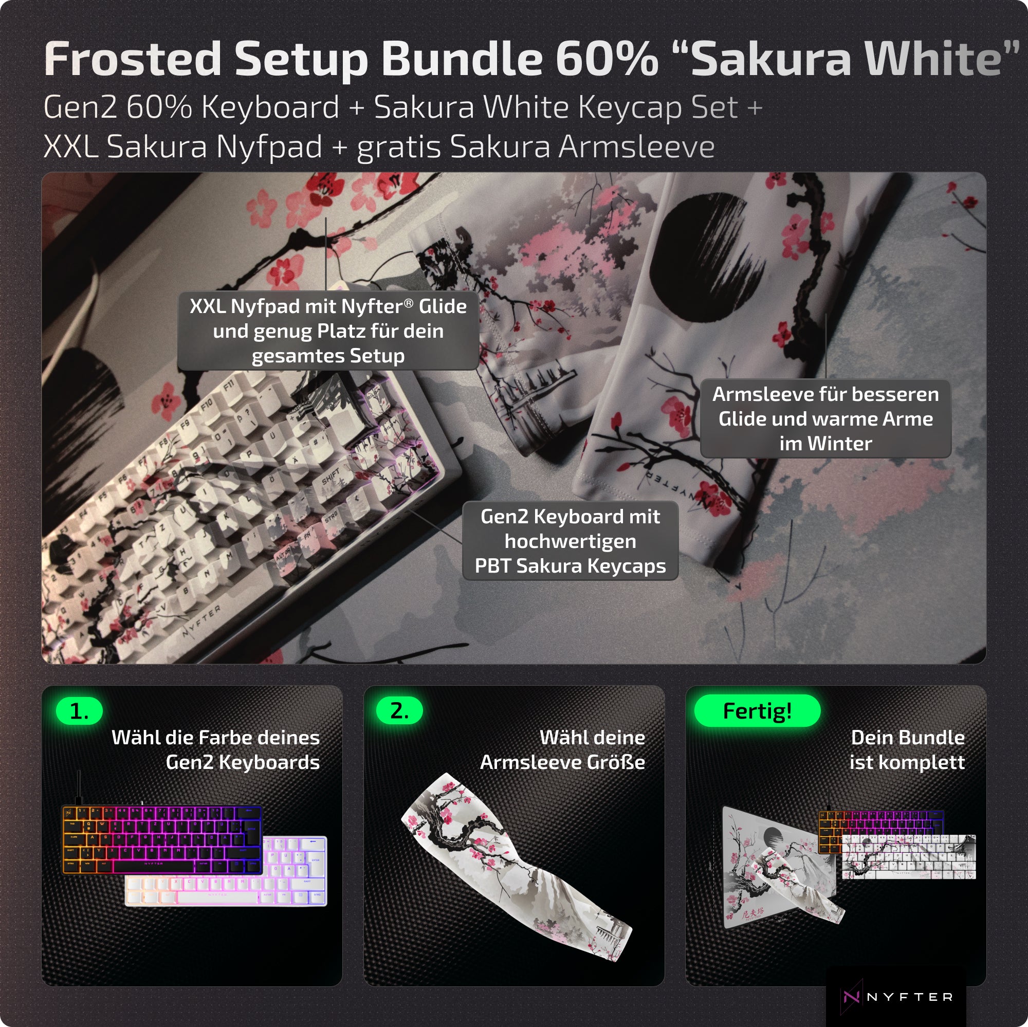 Frosted Setup Bundle 60% “Sakura White”
