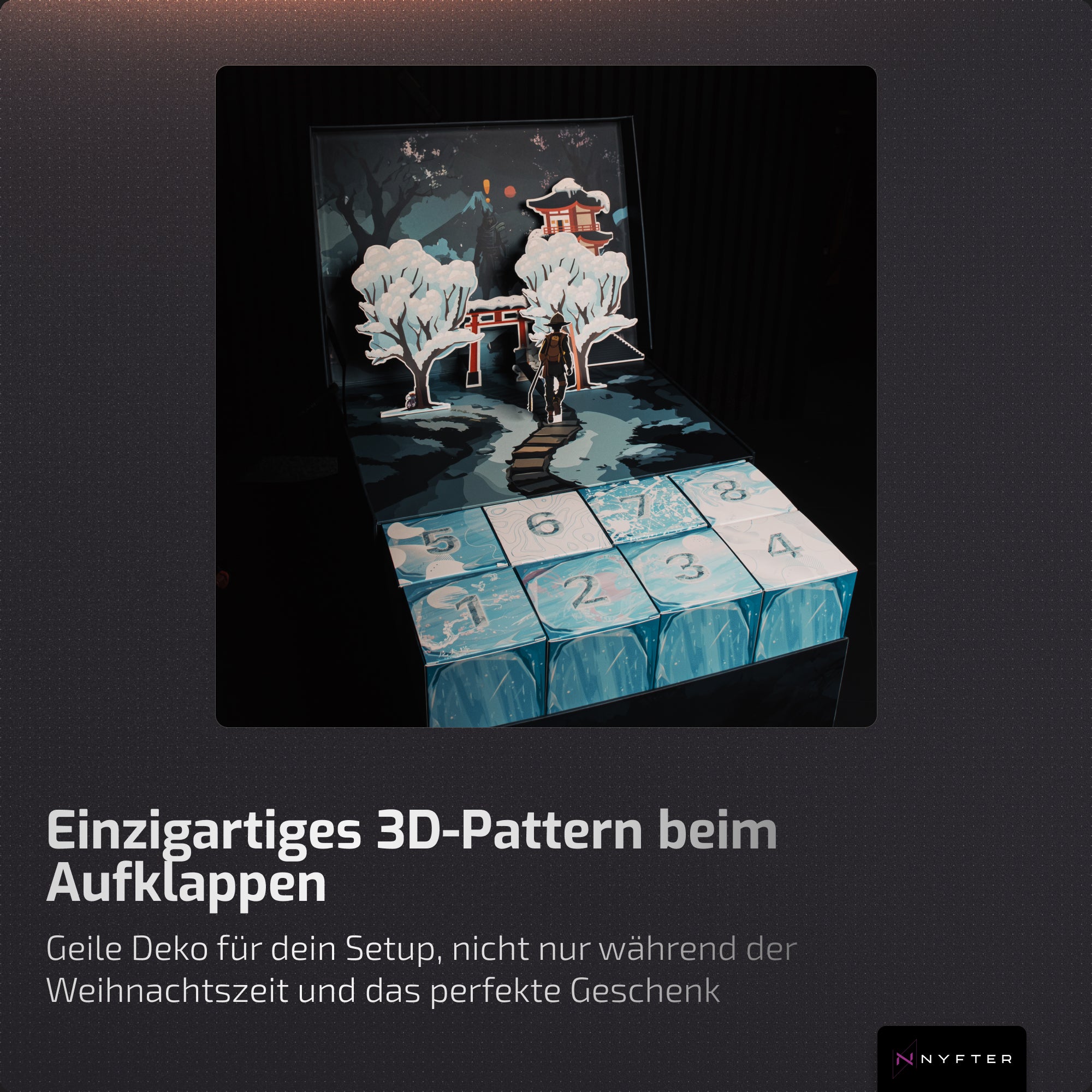 Nyfter Adventskalender "Sakura 60%" Limited Edition
