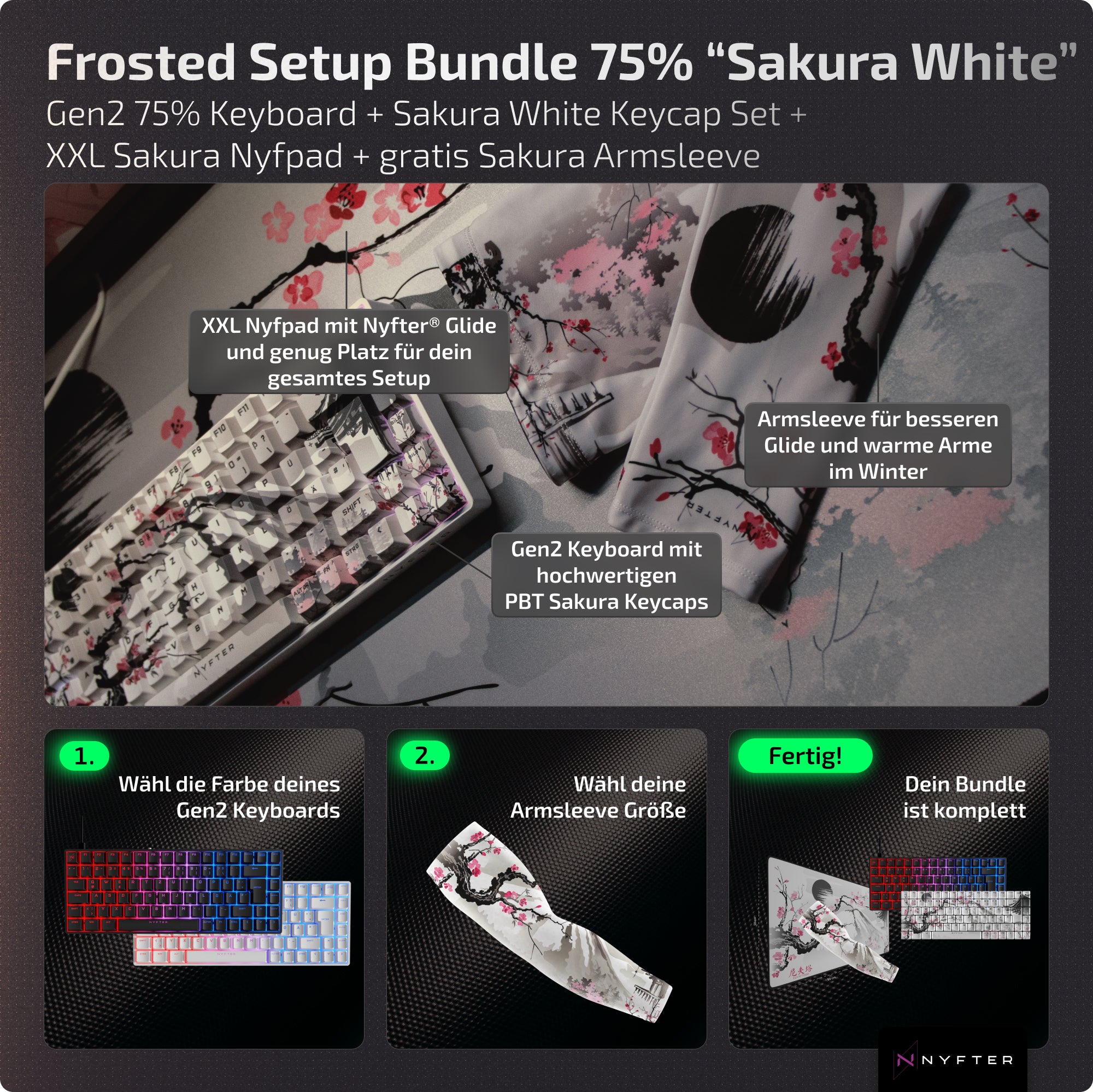 Frosted Setup Bundle 75% “Sakura White”