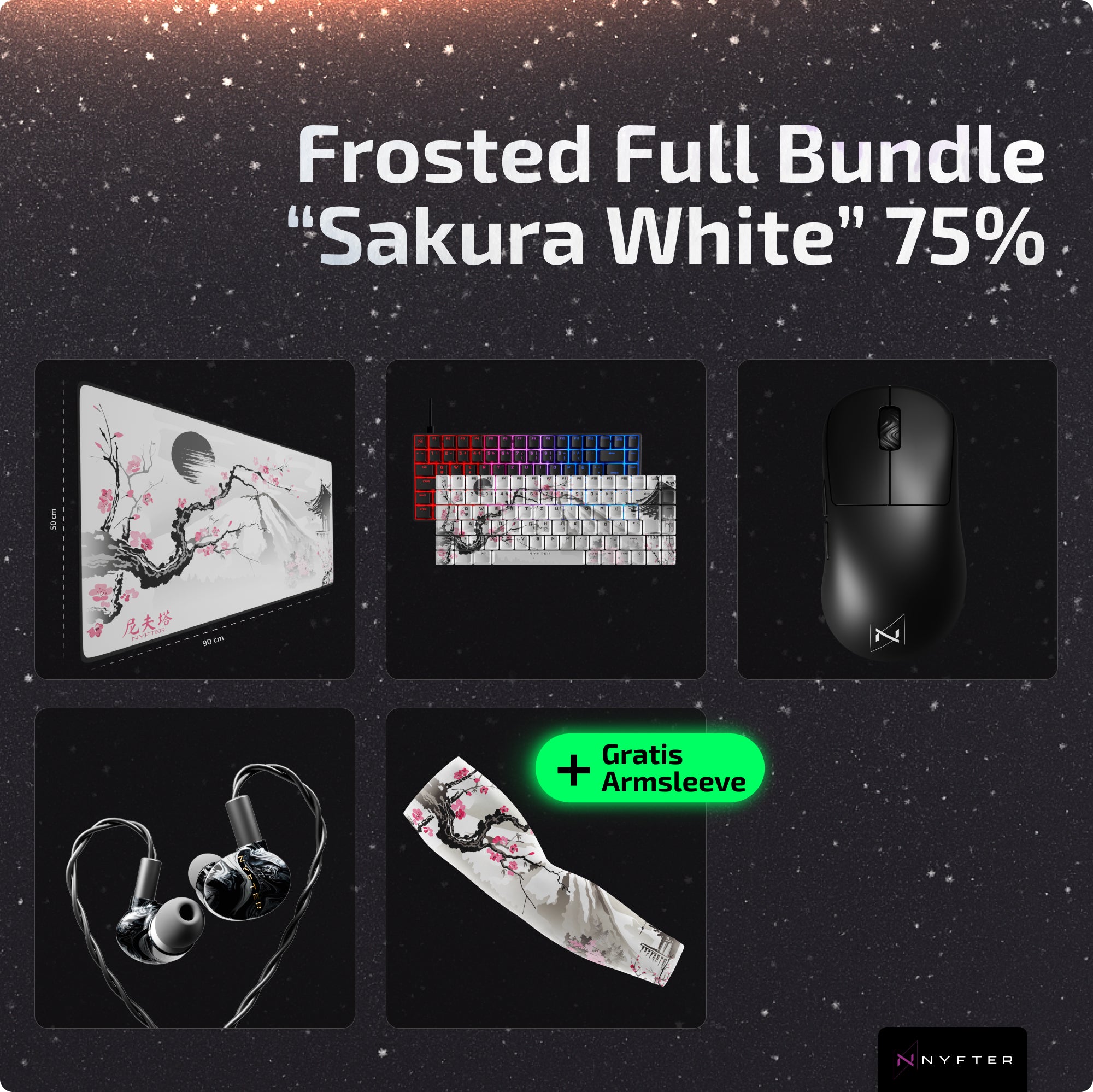 Frosted Full Bundle 75% "Sakura White"