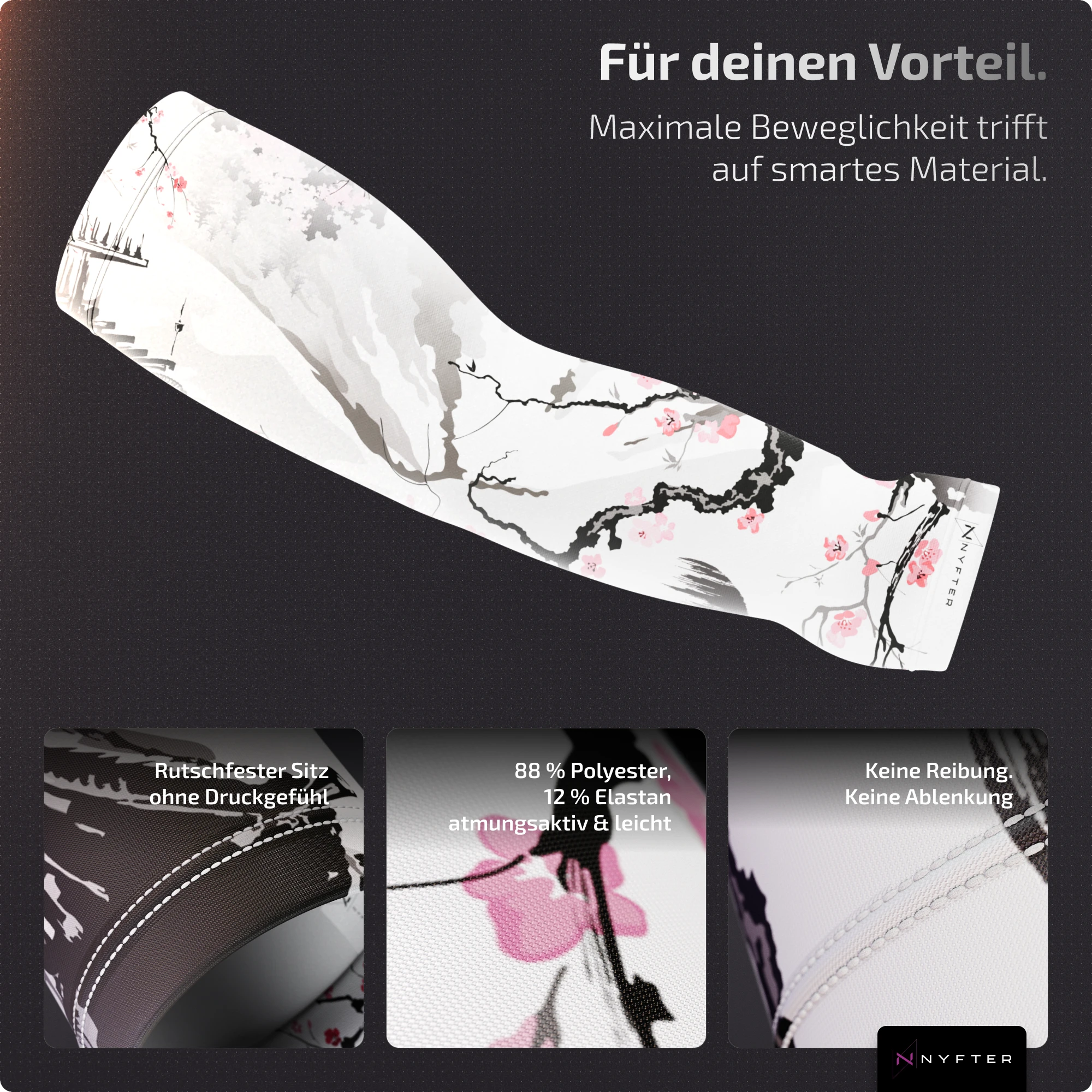 Nyfter® Gaming Arm Sleeve Sakura - Handballen