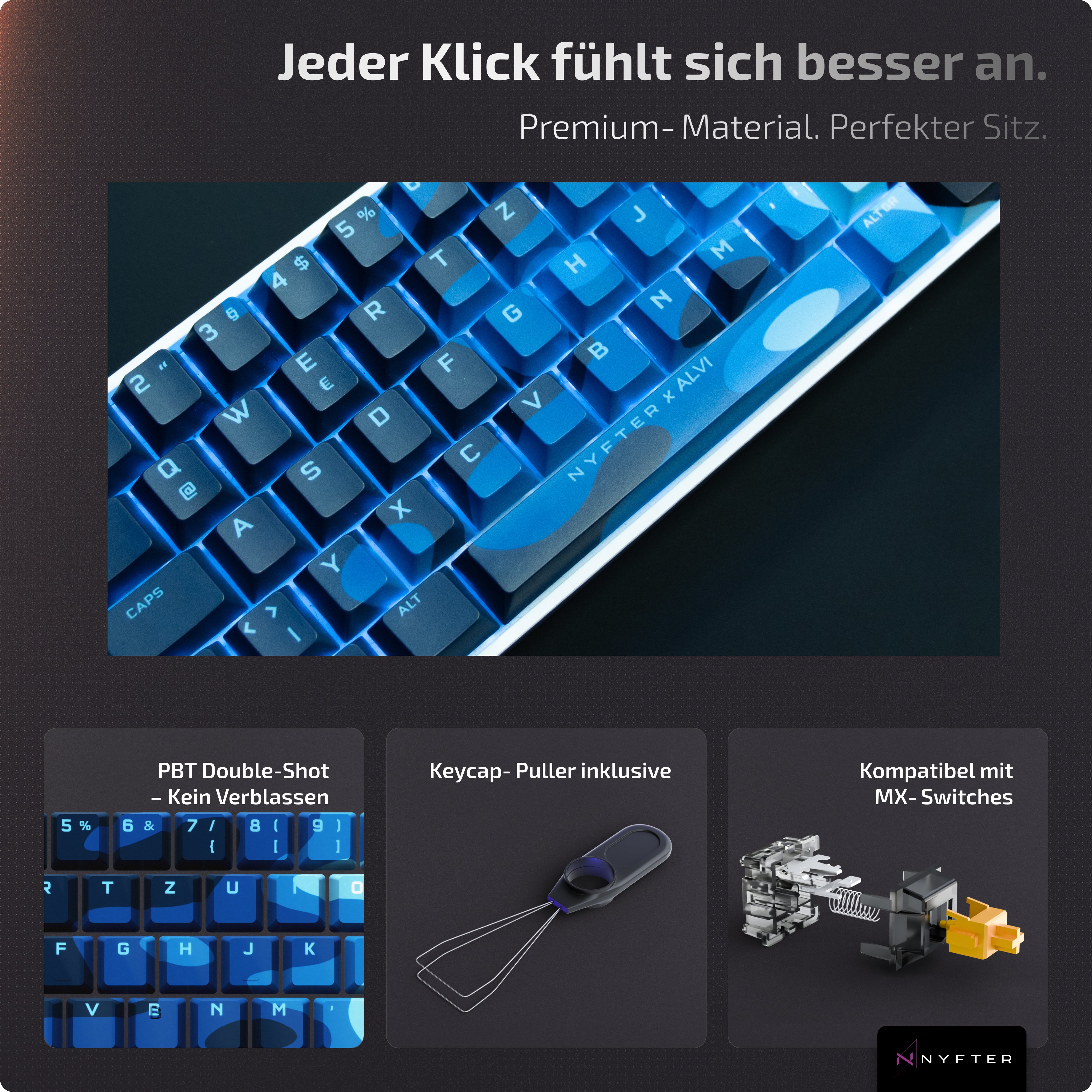 Nyfter "Alvi x Nyfter" Keycaps 60%