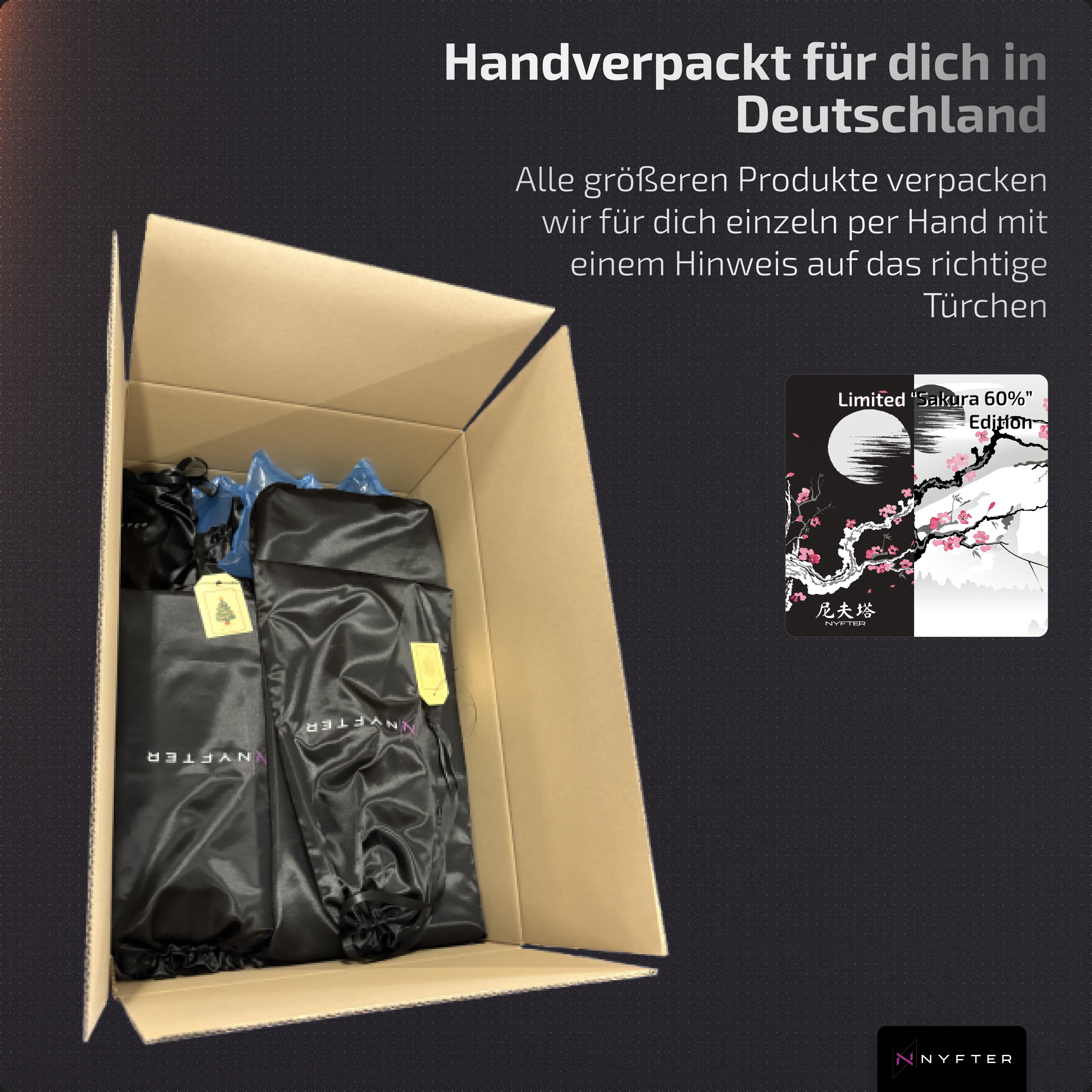 Nyfter Adventskalender "Sakura 60%" Limited Edition