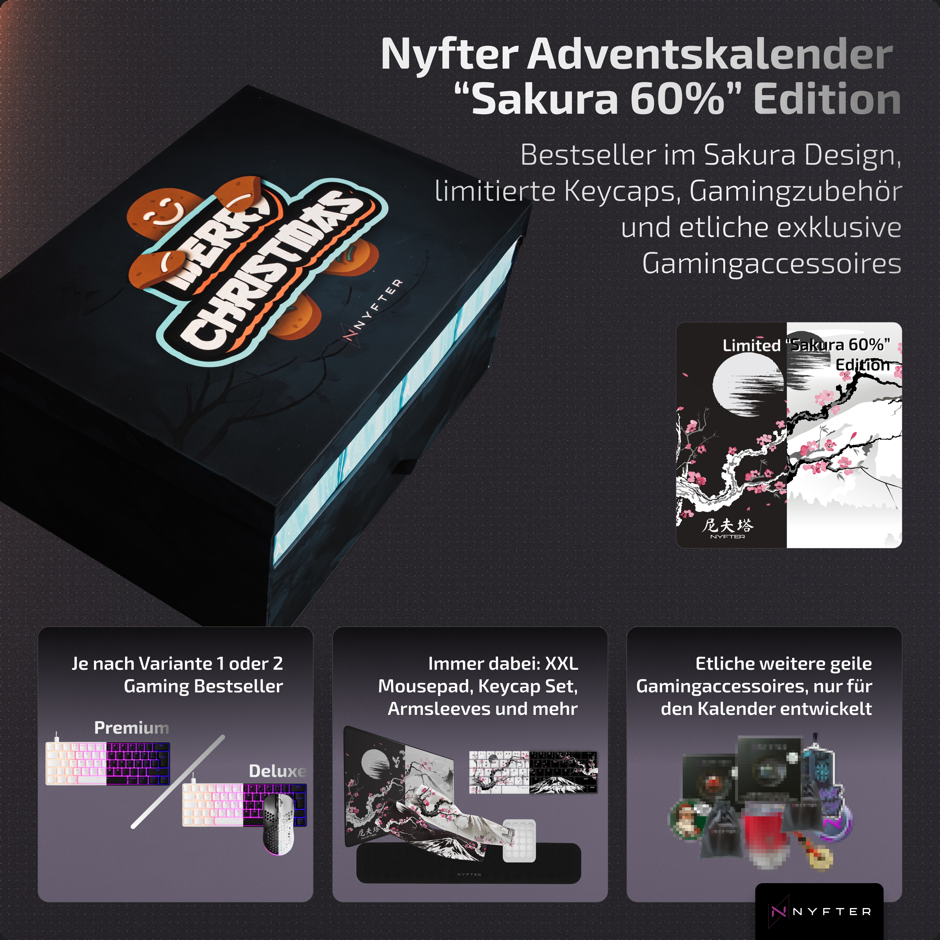 Nyfter Adventskalender "Sakura 60%" Limited Edition