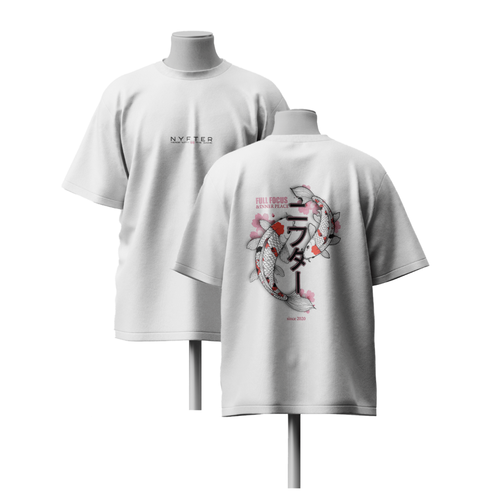 Nyfter® Oversized T-Shirt "Koi Peace & Focus"