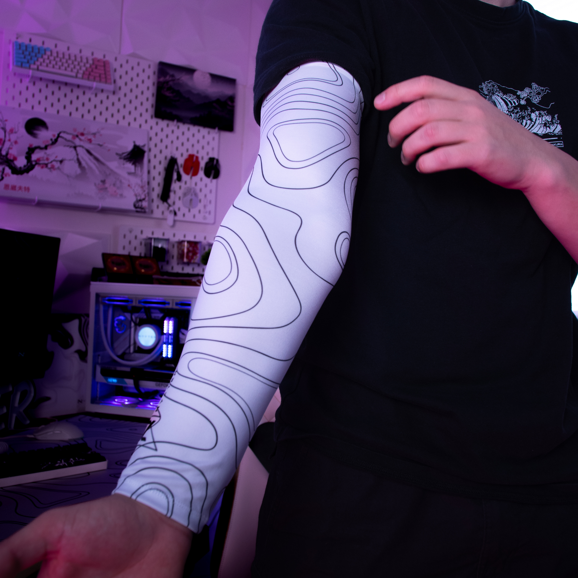 Nyfter® Gaming Arm Sleeve Topography