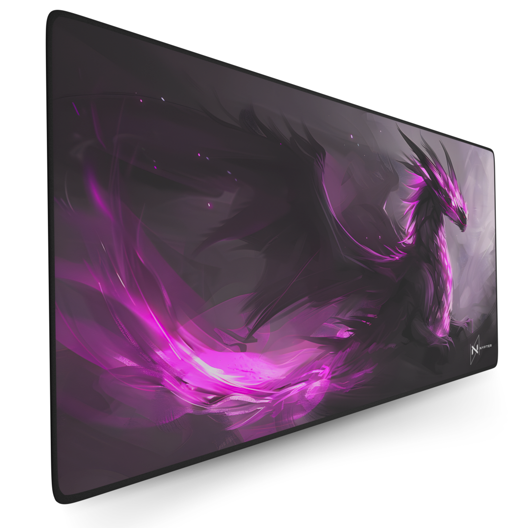 Tapis de souris de jeu Nyfpad XXL Pink Dragon Premium