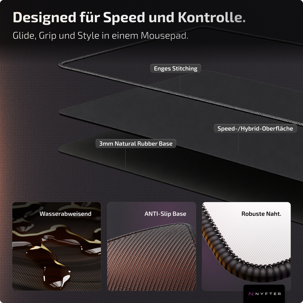 Nyfpad XXL Premium Gaming Mousepad - "Patrick QMOJI"