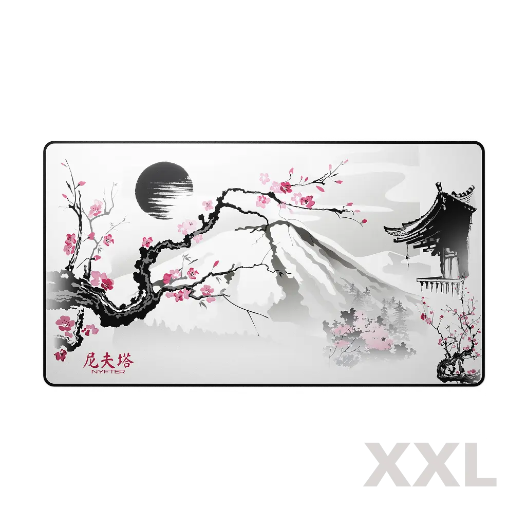 XXL Sakura White Gaming Mousepad