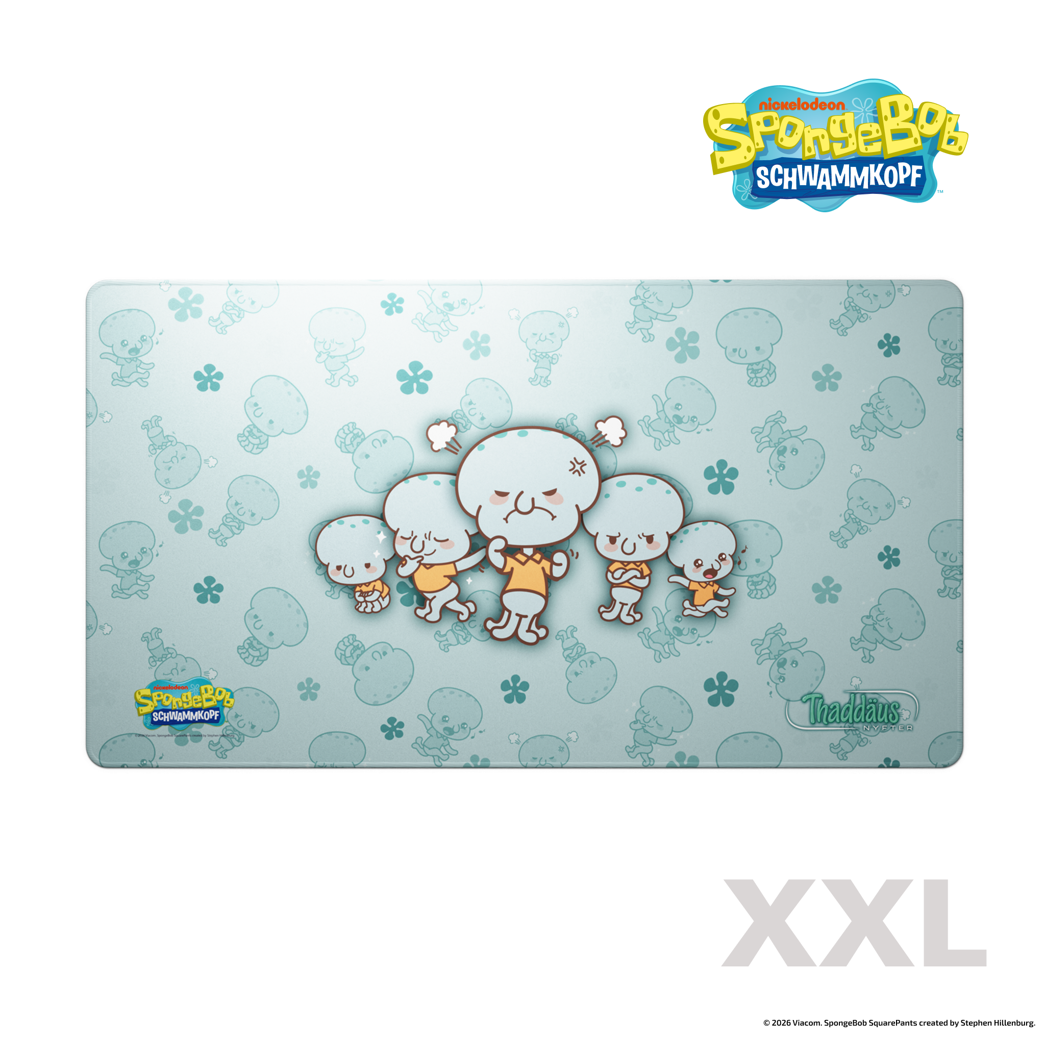 Nyfpad XXL Premium Gaming Mousepad - "Thaddäus QMOJI"