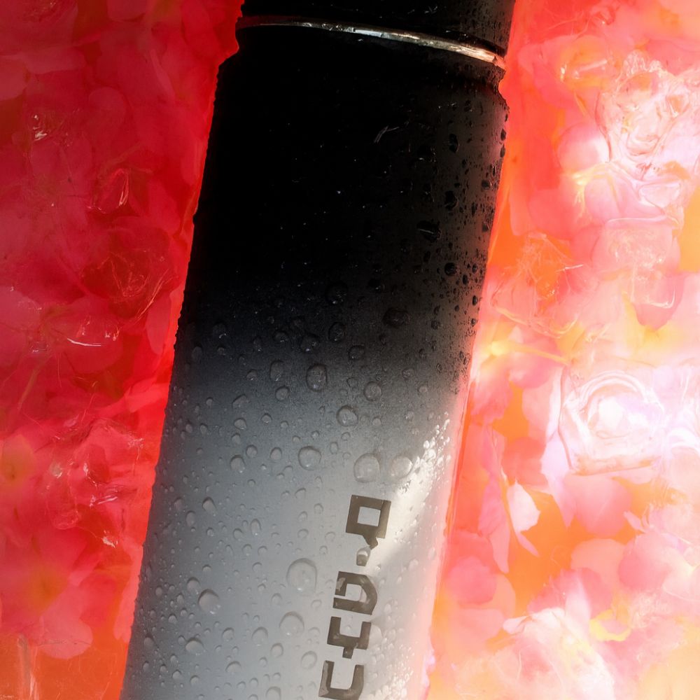Thermo Edelstahl Flasche Q-Dyu® by Nyfter®